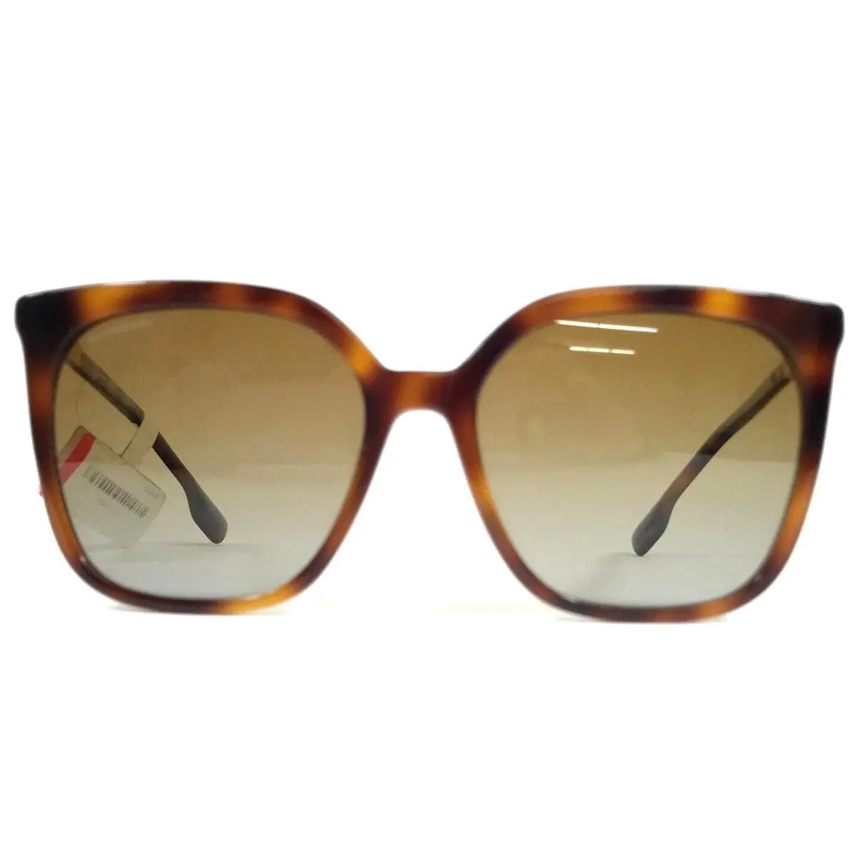 Burberry Sunglasses B4347 3316/T5 Tortoise Oversized Square w/ Brown Polarized