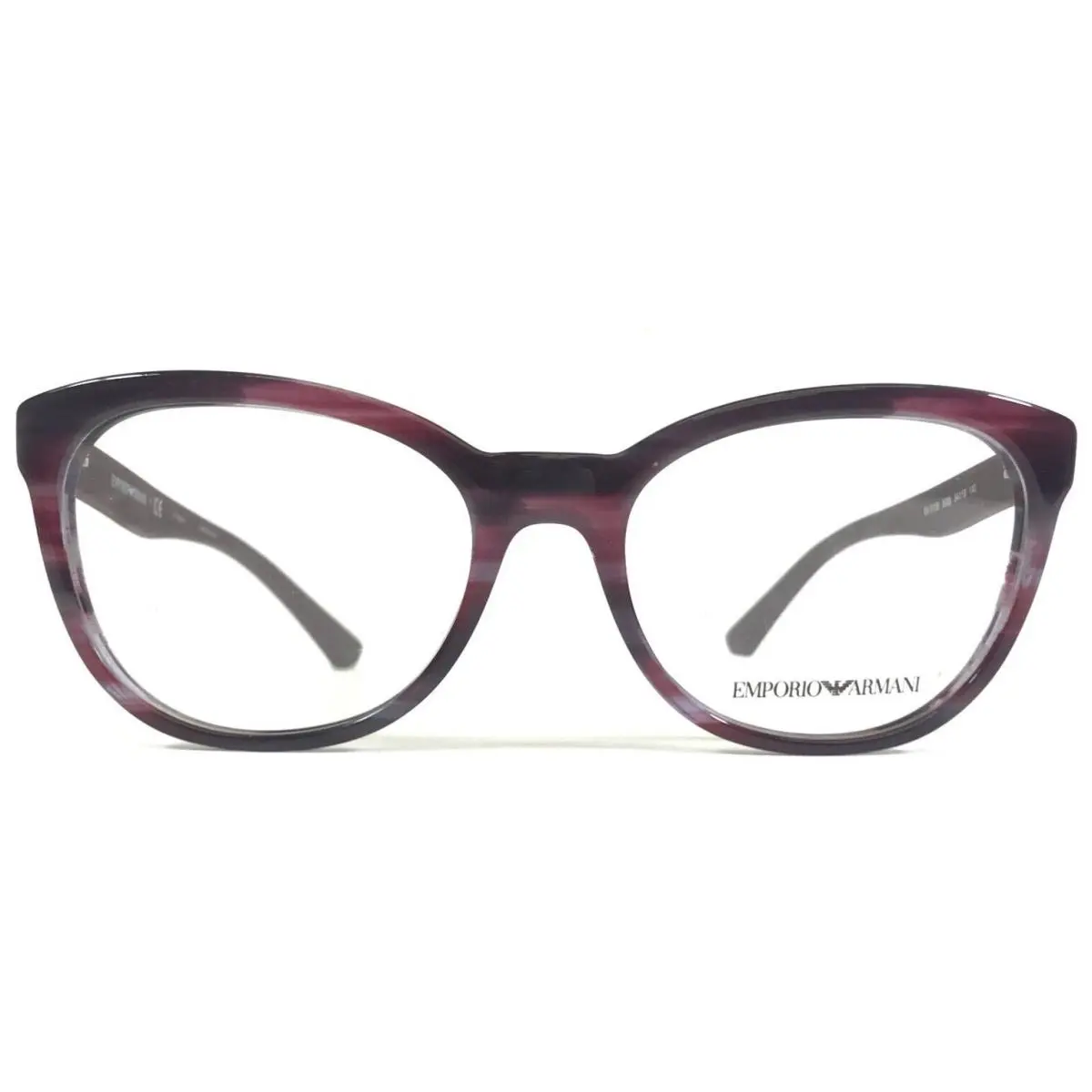 Emporio Armani Eyeglasses Frames EA 3105 5389 Purple Horn Cat Eye 54-18-140