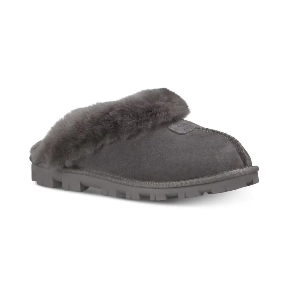 Women`s Ugg Coquette Slip On Slide Slippers Gray SZ 5