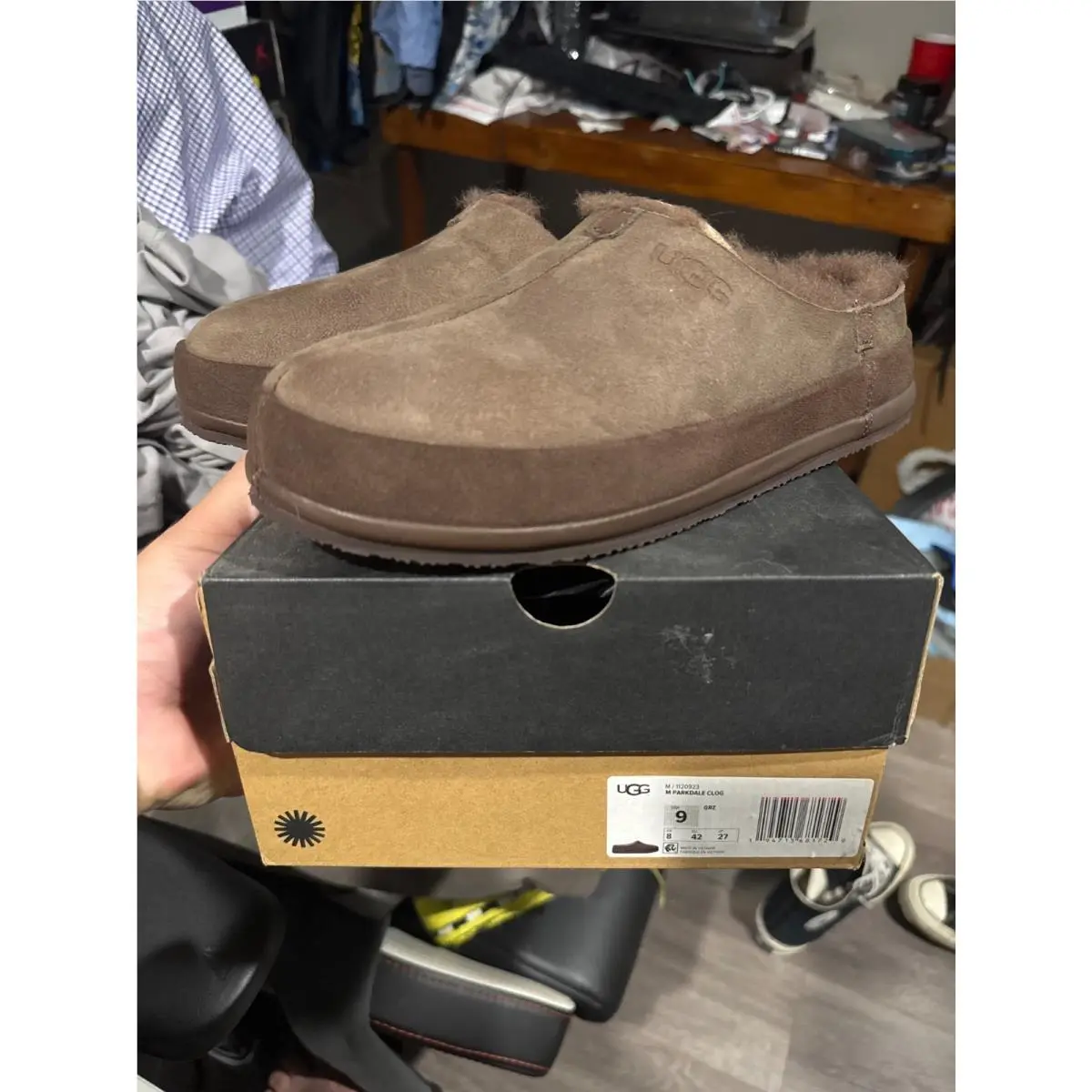Ugg M Parkdale Clog Slip On Men’s Size 9 Color Grz