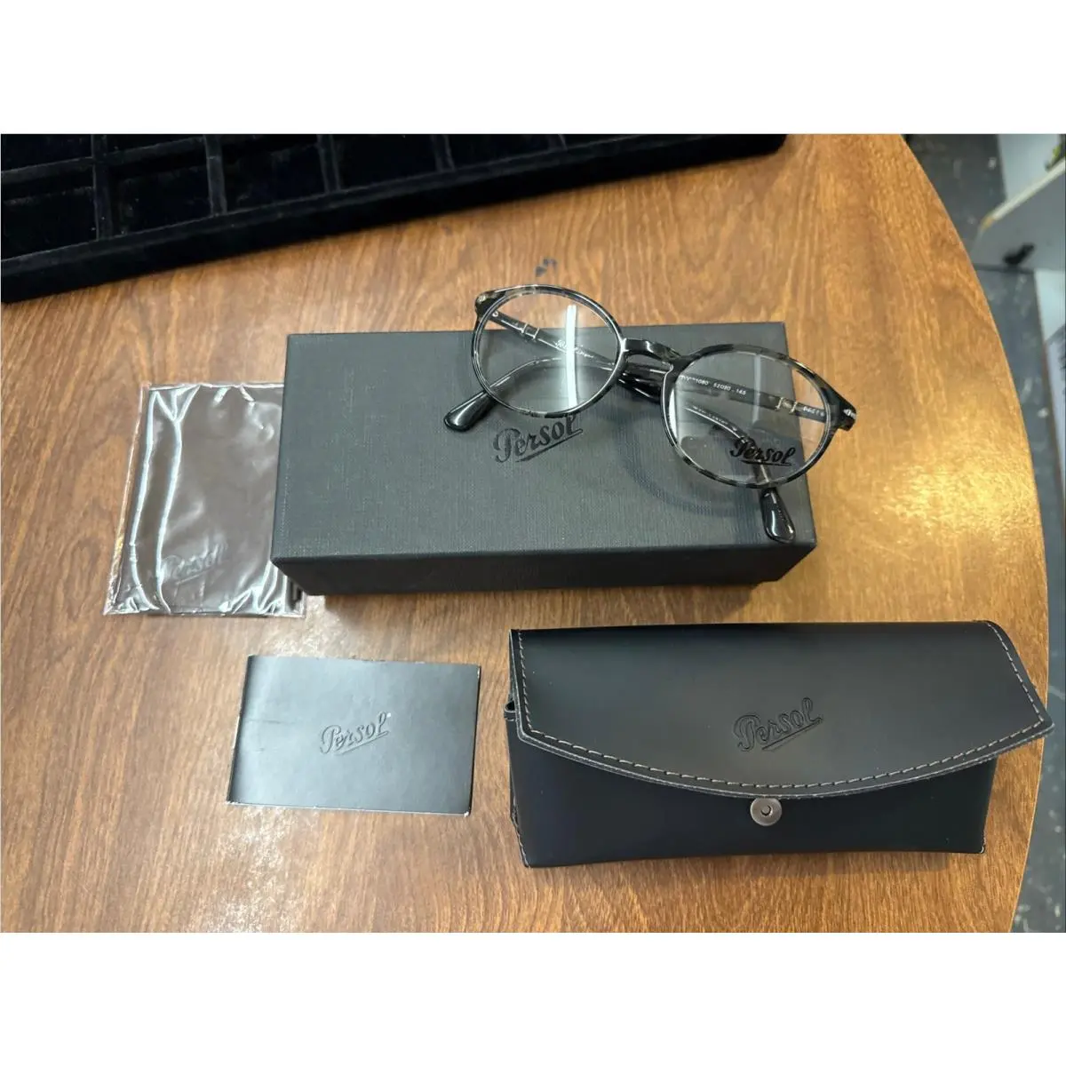 Persol PO7092V 1068 Eyeglasses Tortoise Black Brown Made in Italy 145