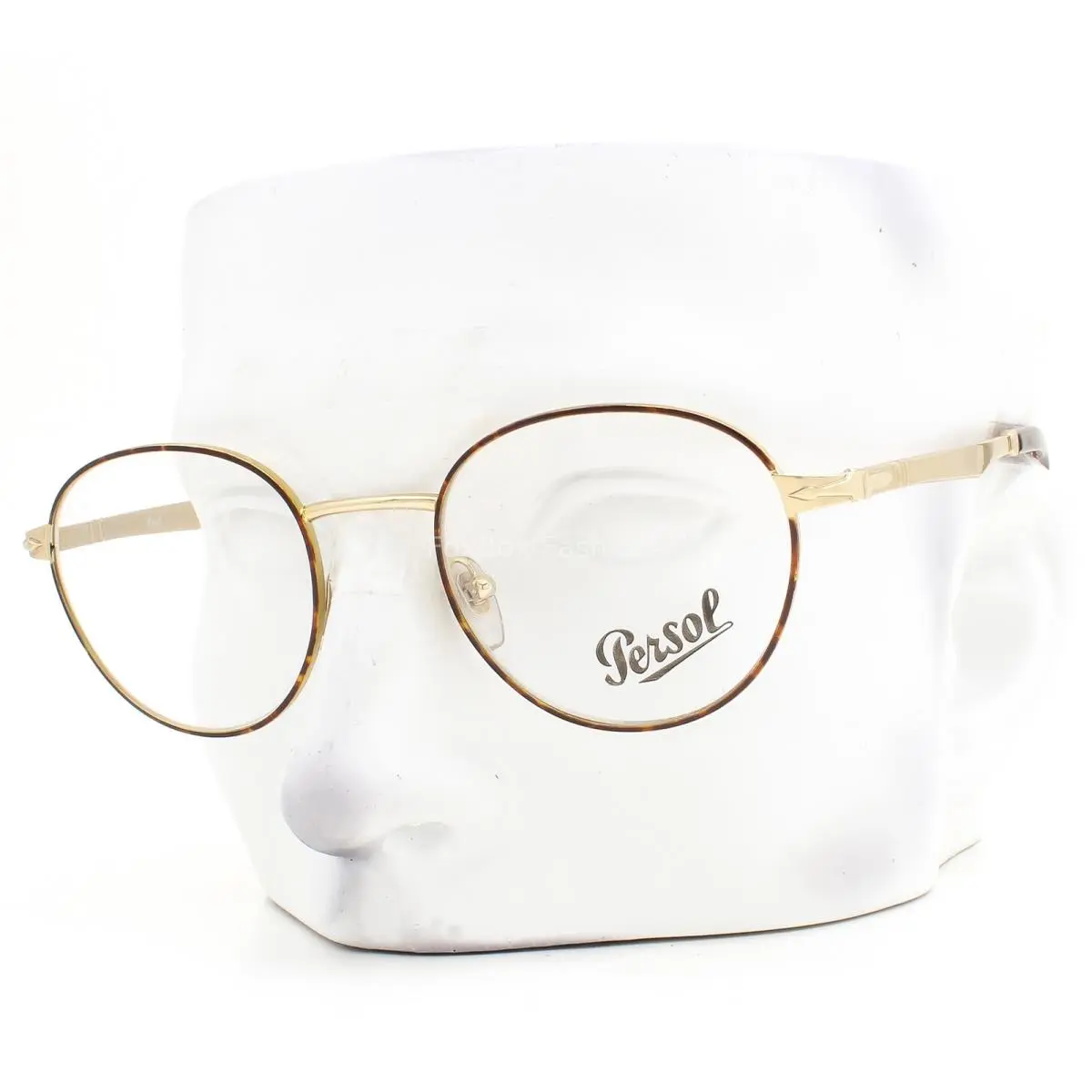 Persol Eyeglasses PO2460V 1075 Glasses Brown Havana on Pale Gold 48mm No Case