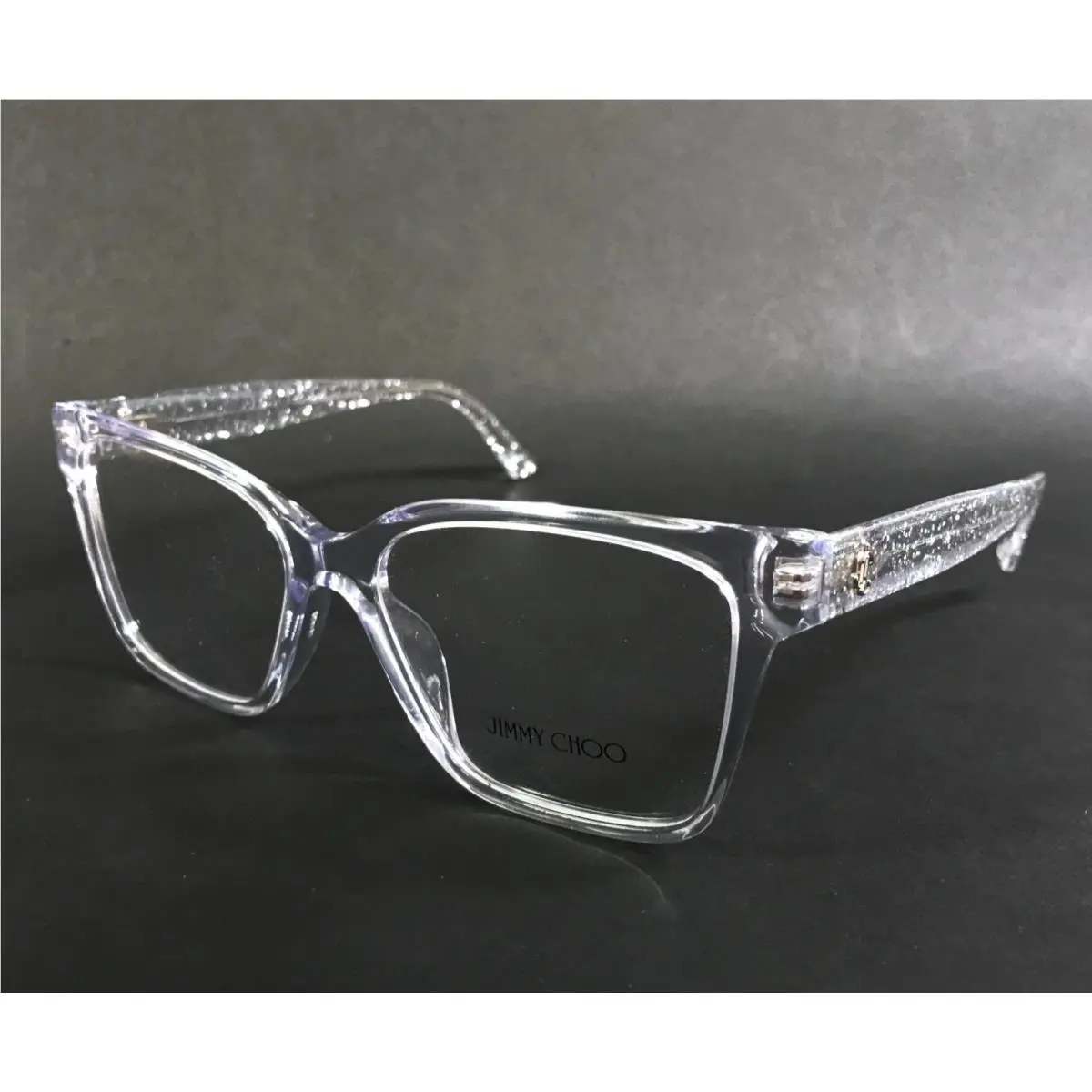 Jimmy Choo Eyeglasses Frames JC3006U 5006 Crystal Silver Glitter 55-16-140
