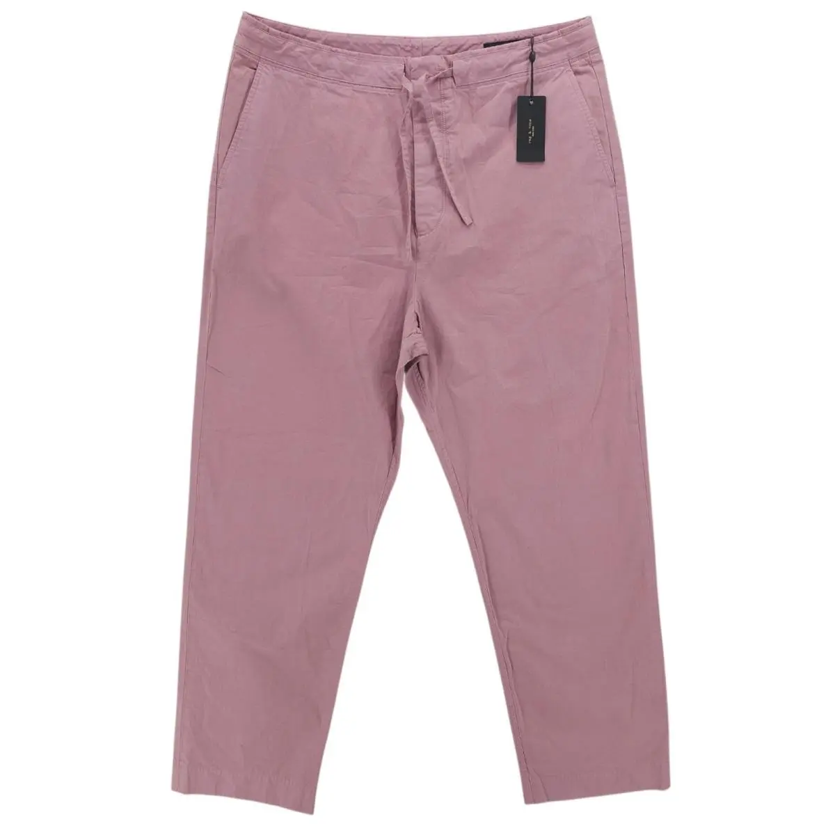 Rag Bone Men’s Bradford Peached Cotton Pant Berry Pink Size Large