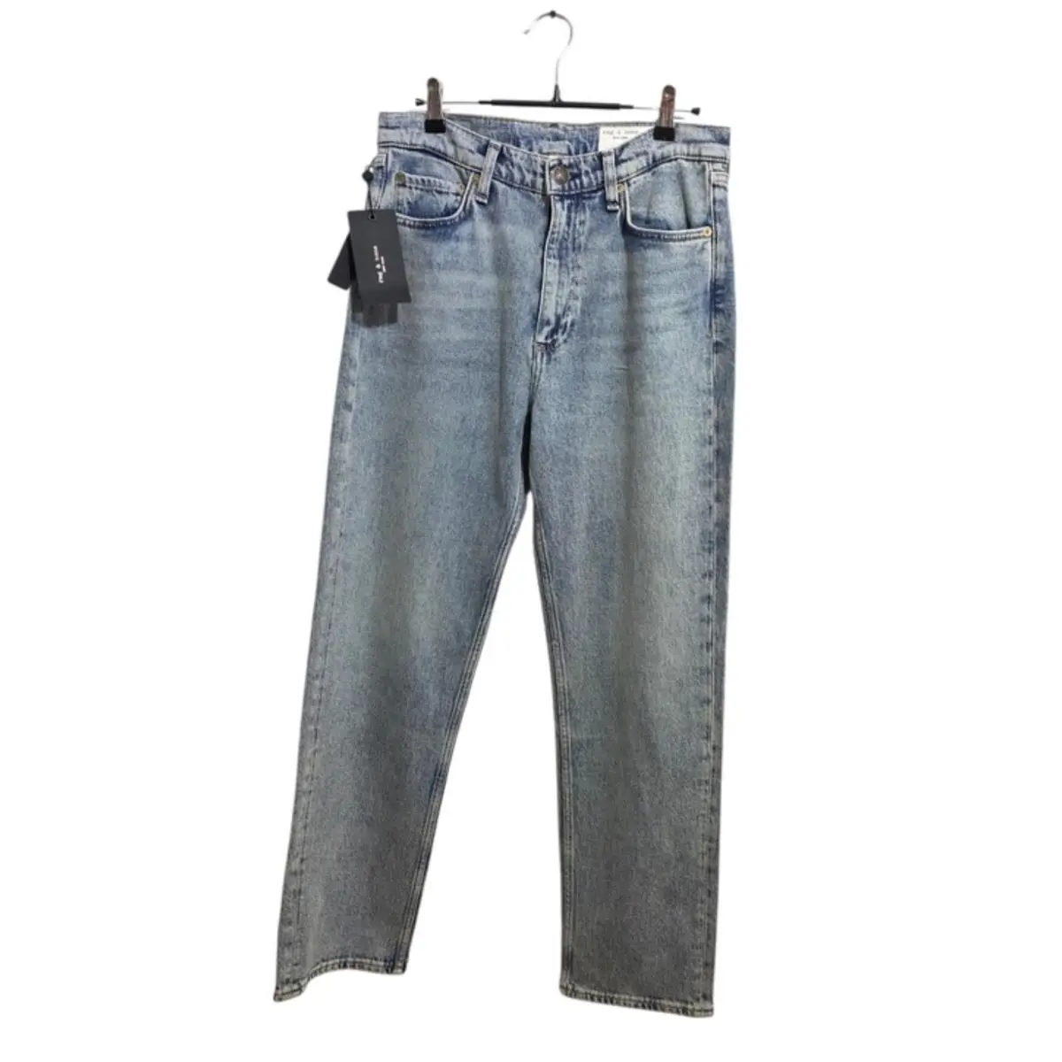 Rag Bone Womens Jeans Amity Blue Size 26 Harlow Mid Rise Ankle Straight Leg