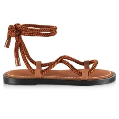 Rag Bone Size 36 US 6 Henna Brown Lace Up Gladiator Sandals Infinity
