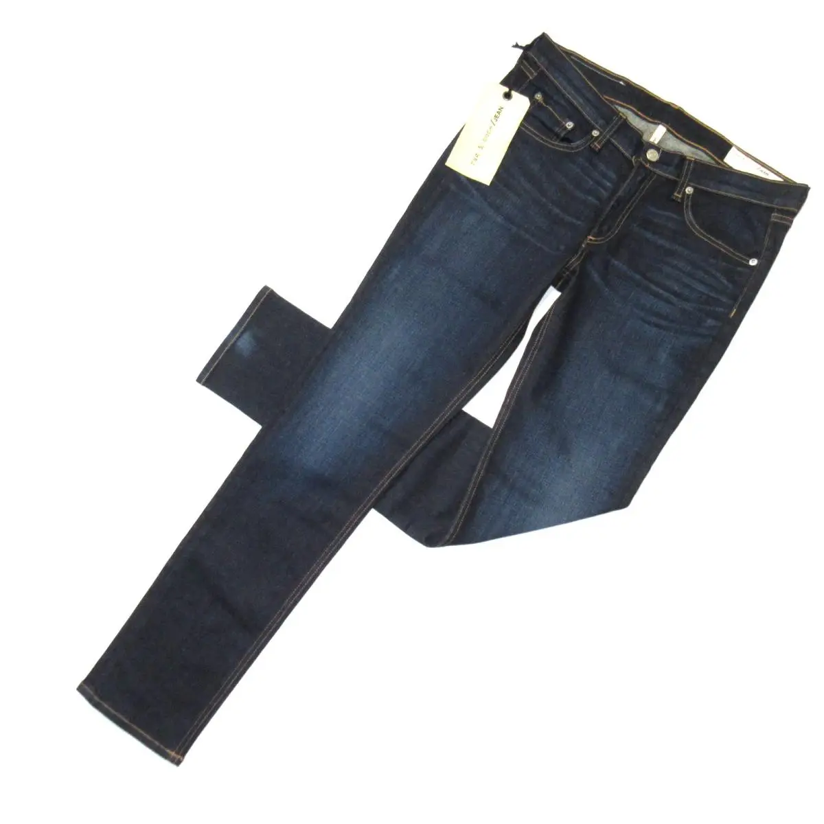 Rag Bone Skinny in Kensington Dark Blue Super Slim Stretch Jeans 31