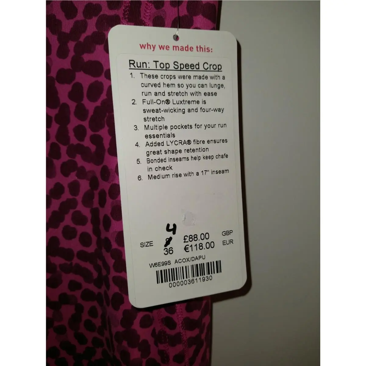 Lululemon clothing - Pink 3