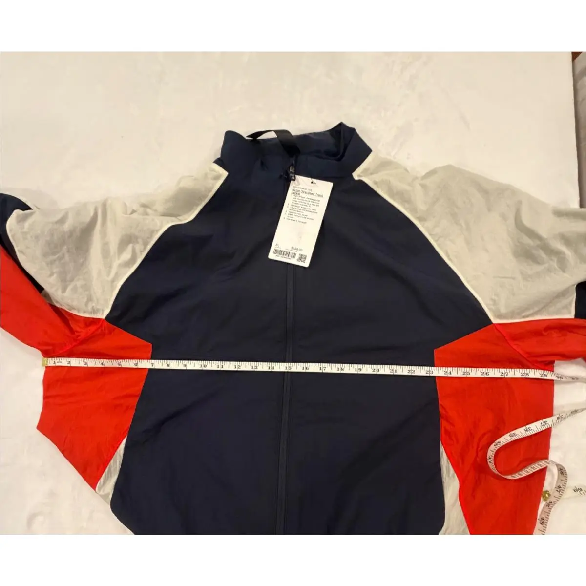 Lululemon clothing - Nylon Oversized Track Jacket - Nylon Oversized Track Jacket - Navy, White, Red 1