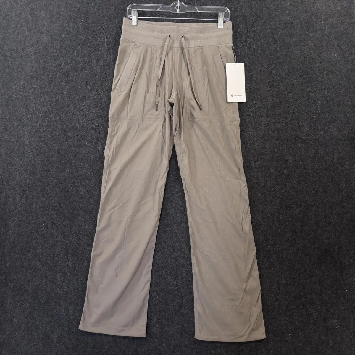 Lululemon Dance Studio Mid-rise Pants Women`s 6 Beige Regular Drawcord Stretch