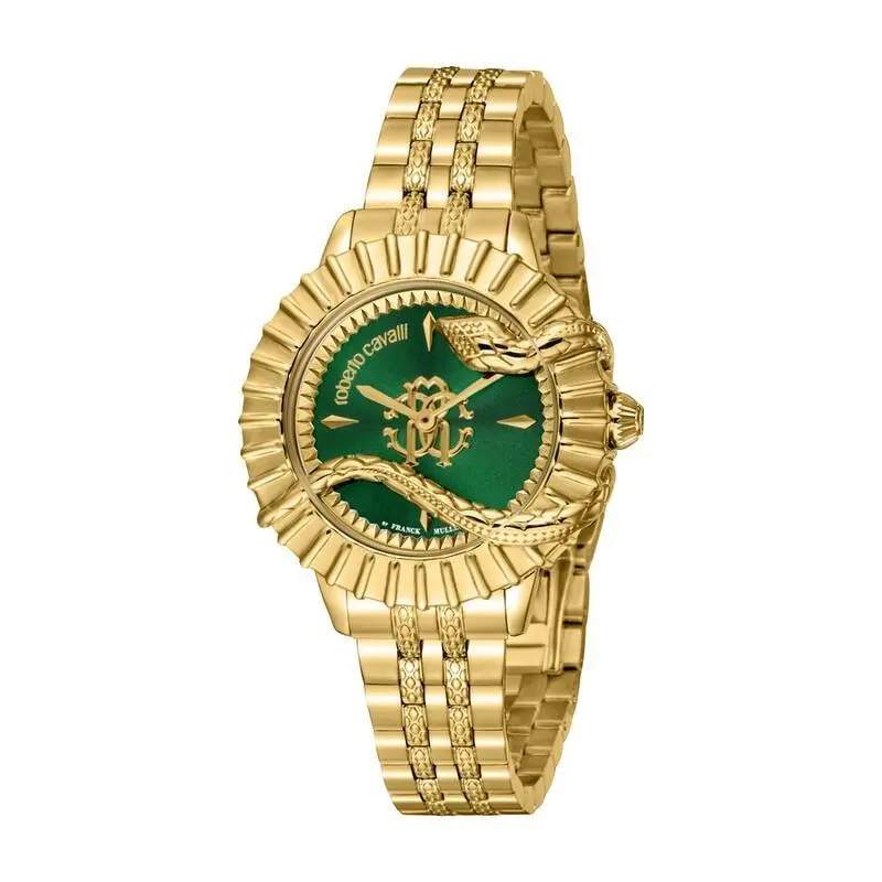Roberto Cavalli by Franck Muller Women`s RV1L213M0061 Green Sunray Dial Watch