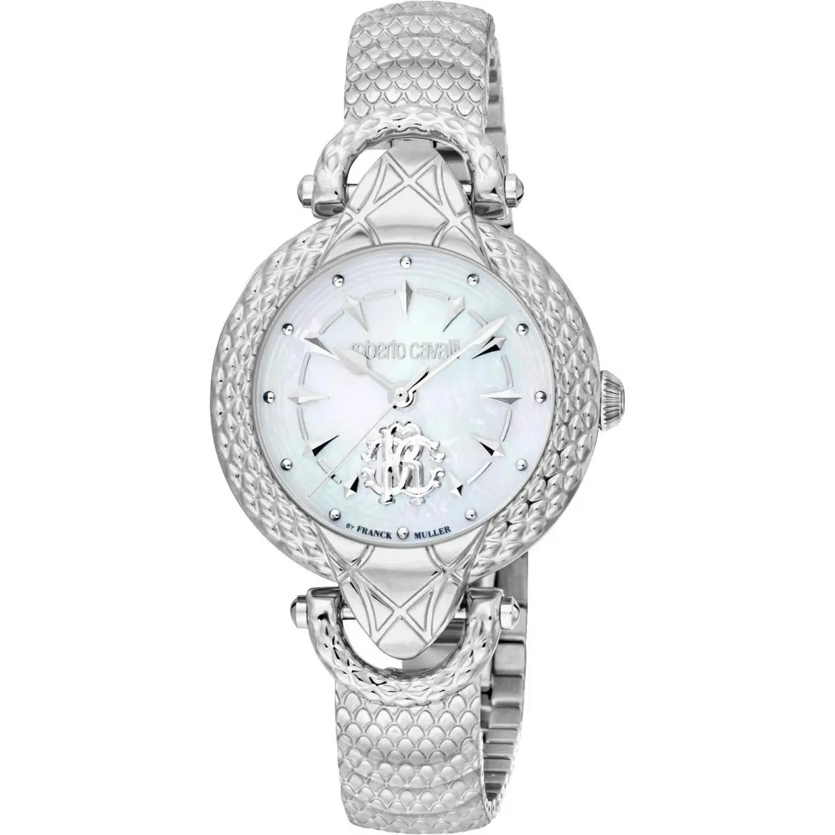 Roberto Cavalli by Franck Muller Women`s RV1L165M0041 Mop Dial SS Bracelet Watch