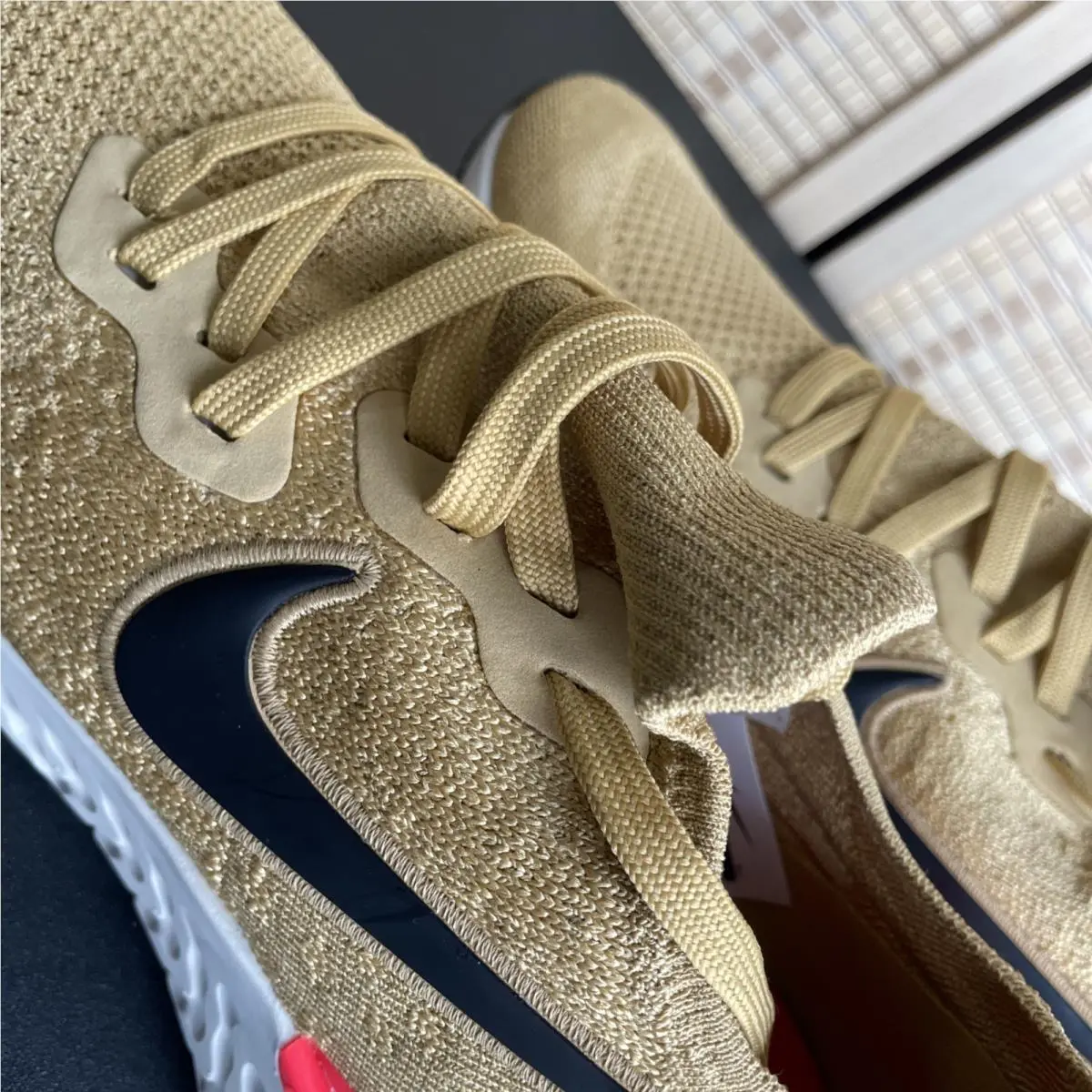 Nike shoes - Nike Epic React - Epic React - BQ8928-700 - Gold, Manufacturer: Club Gold/Metallic Gold-Black-Red Orbit-Desert Orange 11