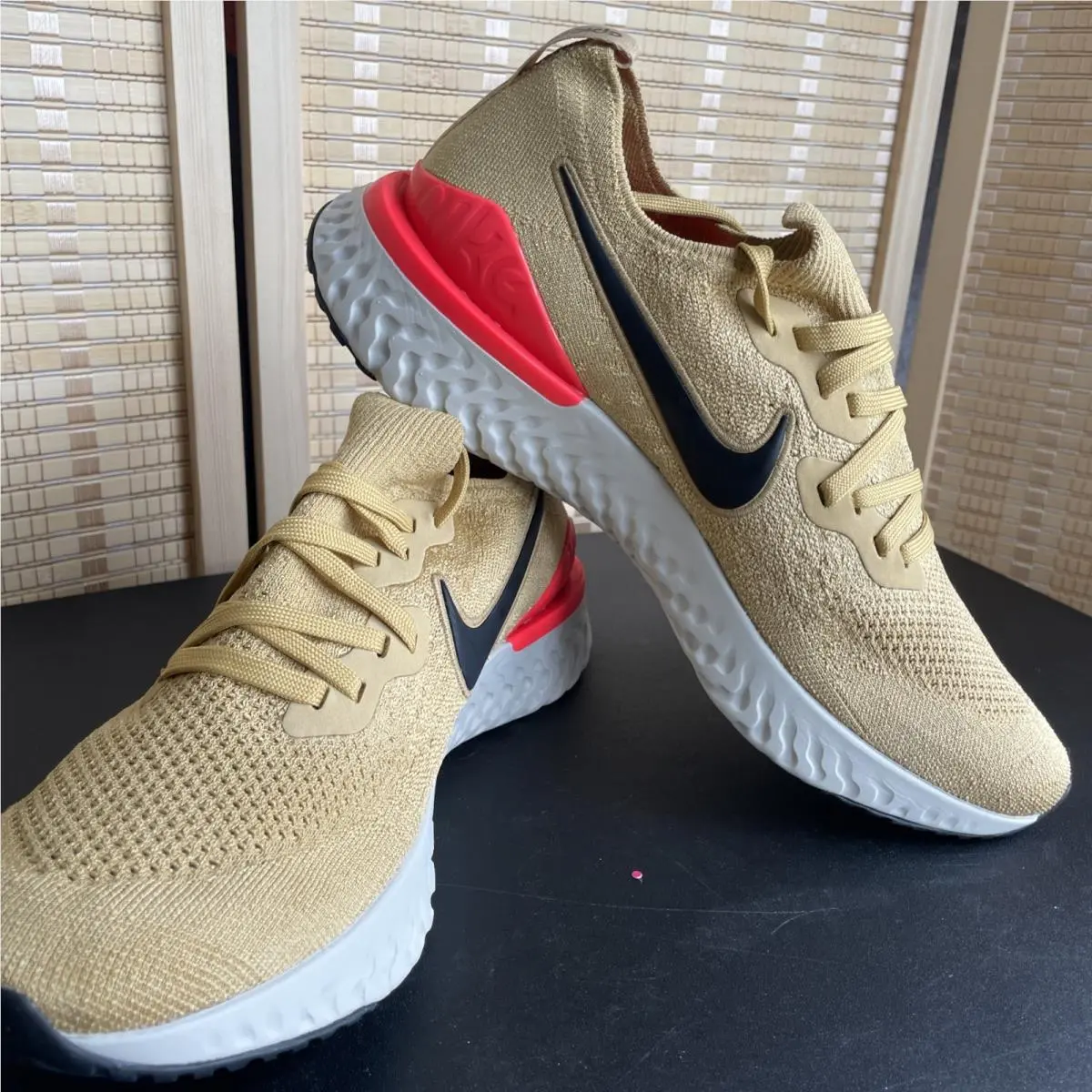 Nike shoes - Nike Epic React - Epic React - BQ8928-700 - Gold, Manufacturer: Club Gold/Metallic Gold-Black-Red Orbit-Desert Orange 12