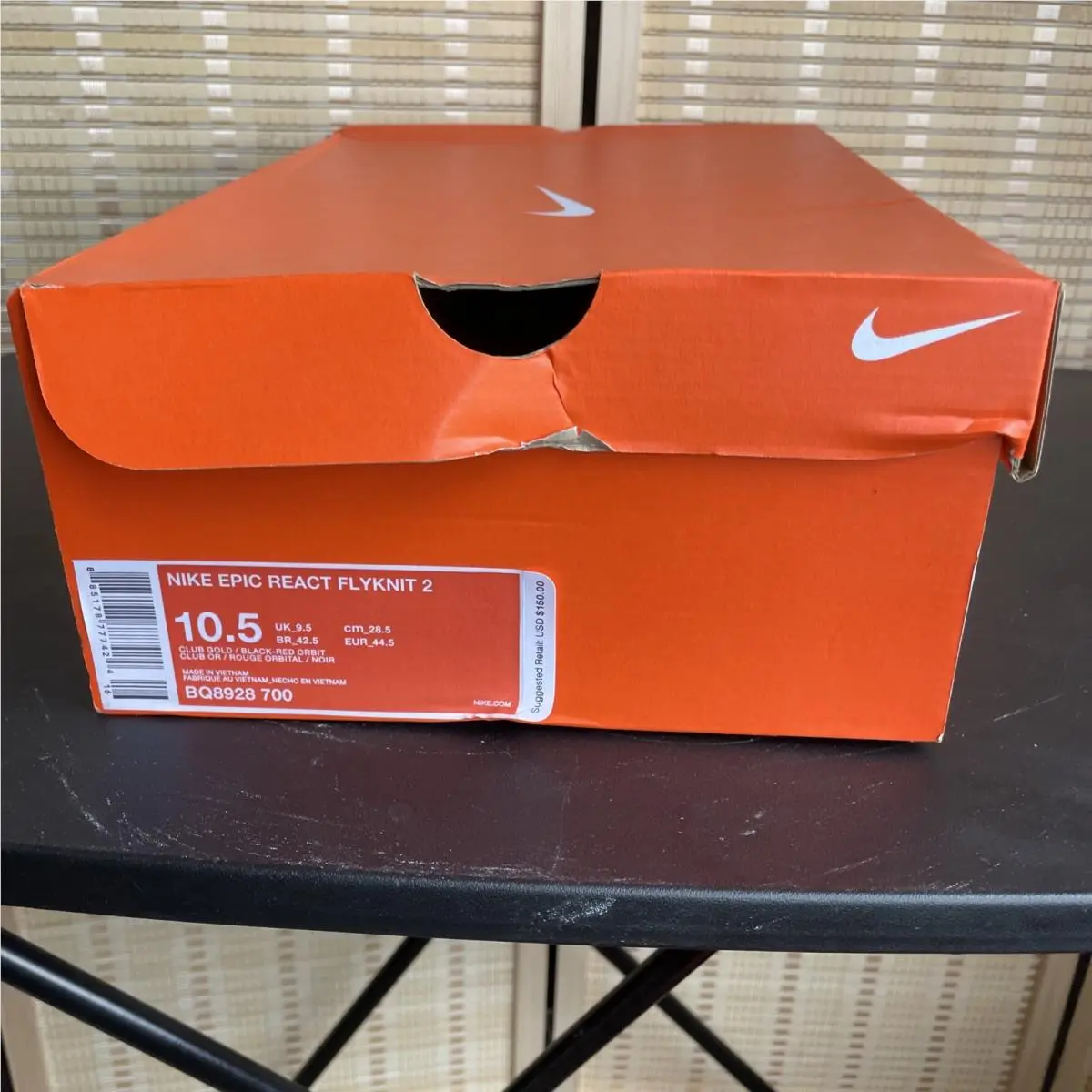 Nike shoes - Nike Epic React - Epic React - BQ8928-700 - Gold, Manufacturer: Club Gold/Metallic Gold-Black-Red Orbit-Desert Orange 14