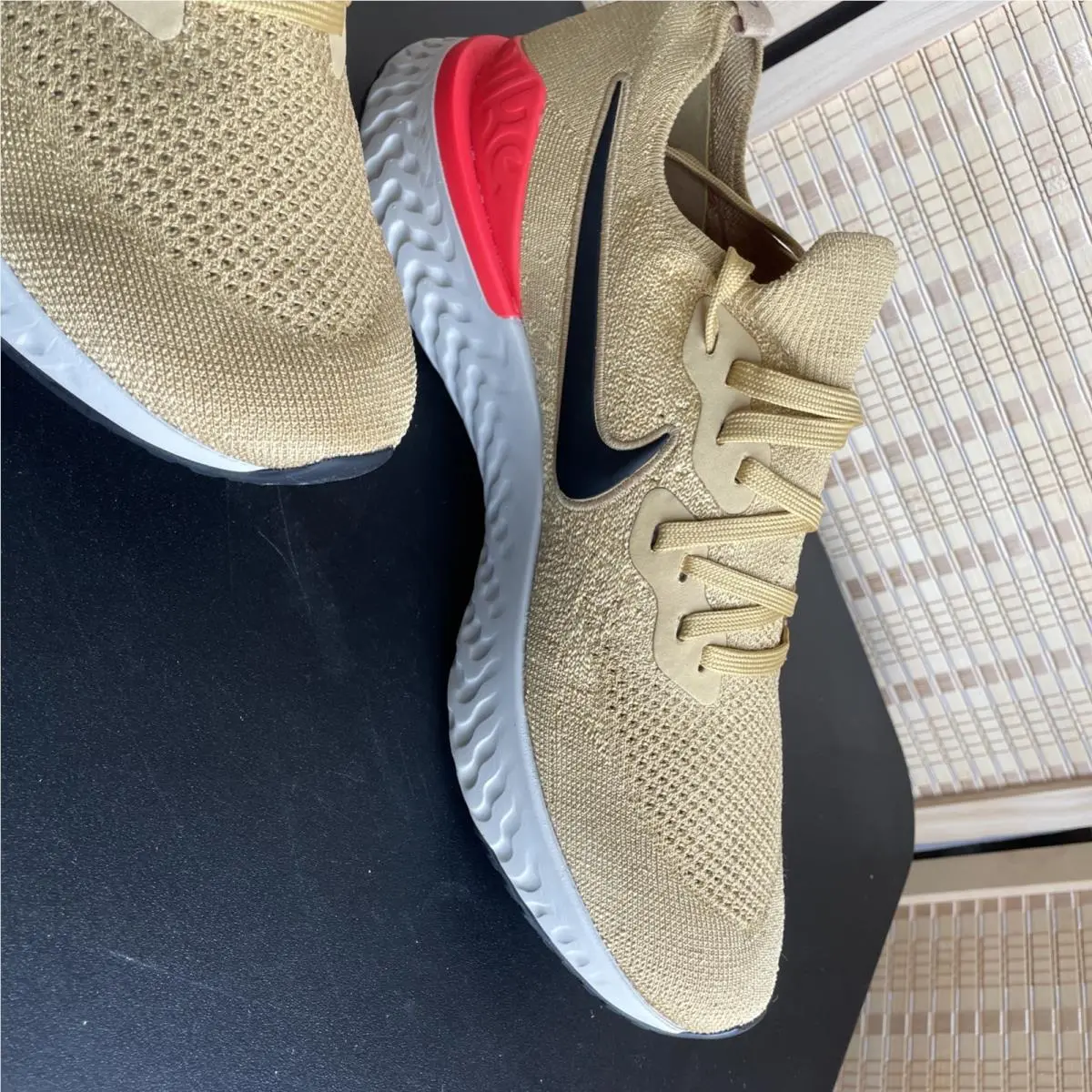 Nike shoes - Nike Epic React - Epic React - BQ8928-700 - Gold, Manufacturer: Club Gold/Metallic Gold-Black-Red Orbit-Desert Orange 1
