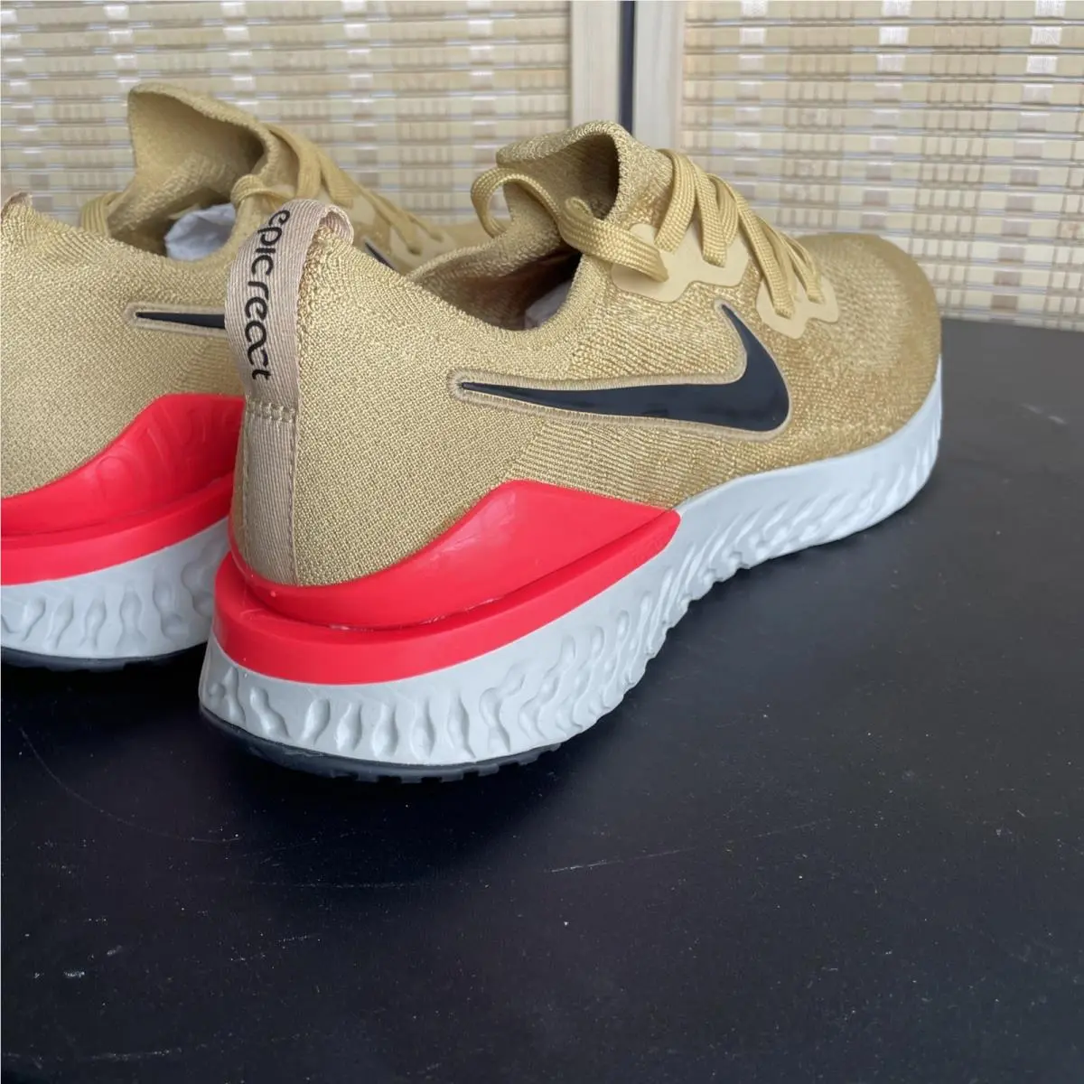 Nike shoes - Nike Epic React - Epic React - BQ8928-700 - Gold, Manufacturer: Club Gold/Metallic Gold-Black-Red Orbit-Desert Orange 4