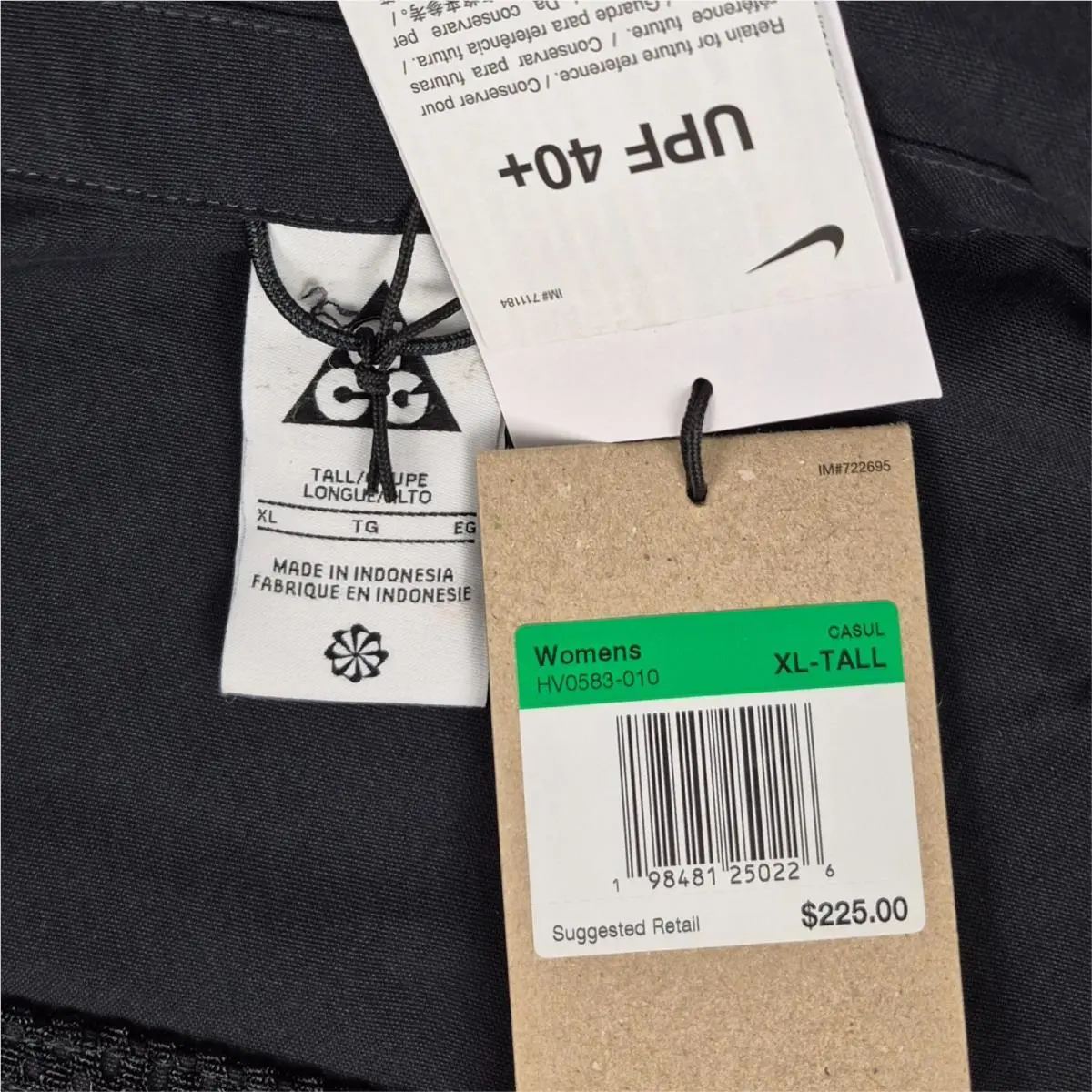 Nike clothing - Nike ACG Smith Summit UV - HV0583-010 - Black (UPC: 198481250226) 1