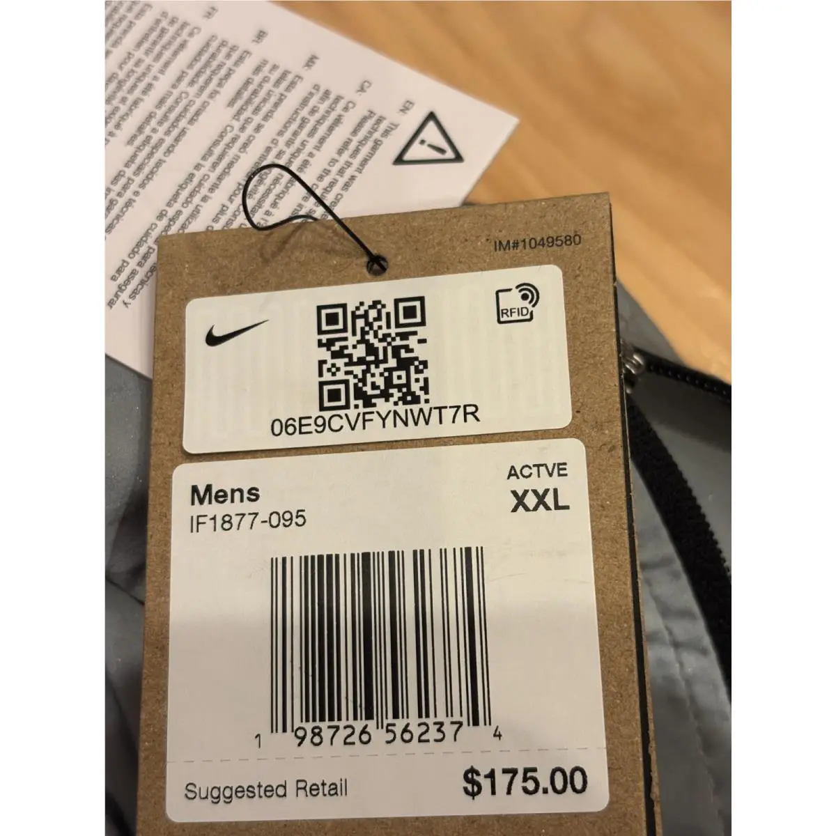 Nike clothing - Nike Jordan Brooklyn Hike Mike Reflective Draft Jacket - Metallic Silver (UPC: 198726562374) 3