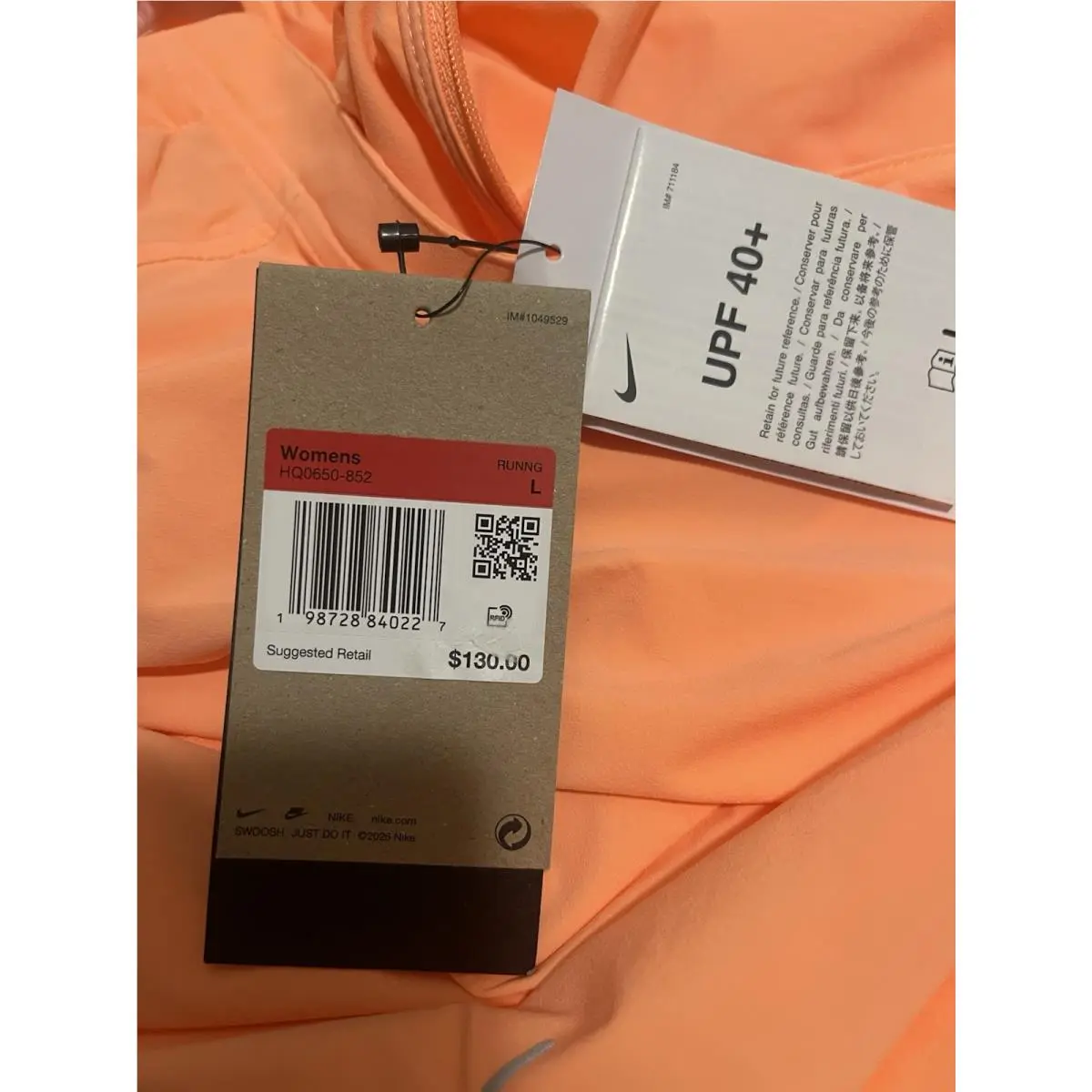 Nike clothing - Nike Air - Air - Orange Pulse Salmon (UPC: 0198728840227) 9