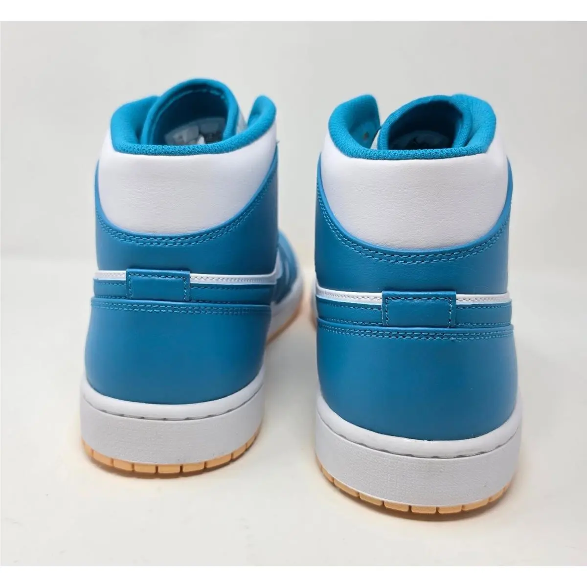 Nike shoes - Jordan 1 Mid Aquatone Celestial Gold White - Blue 2