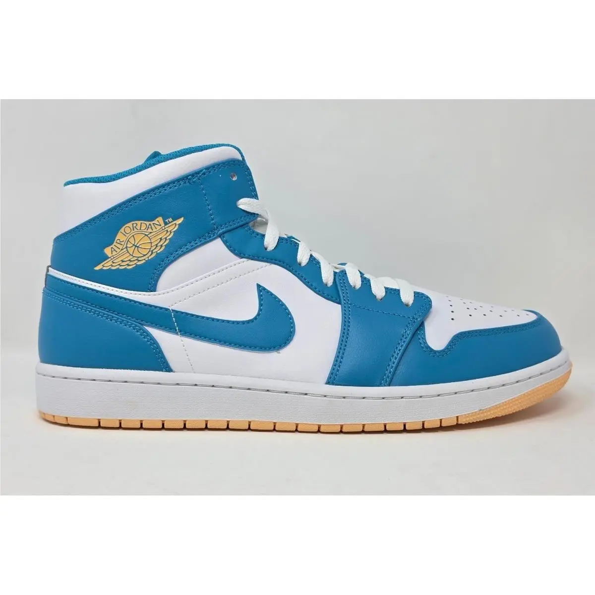 Nike shoes - Jordan 1 Mid Aquatone Celestial Gold White - Blue 6