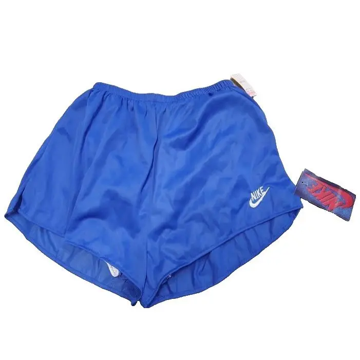 Vtg 70s 80s  Orange Label Nylon Running Shorts Womens L Blue Sprinter US by Nike