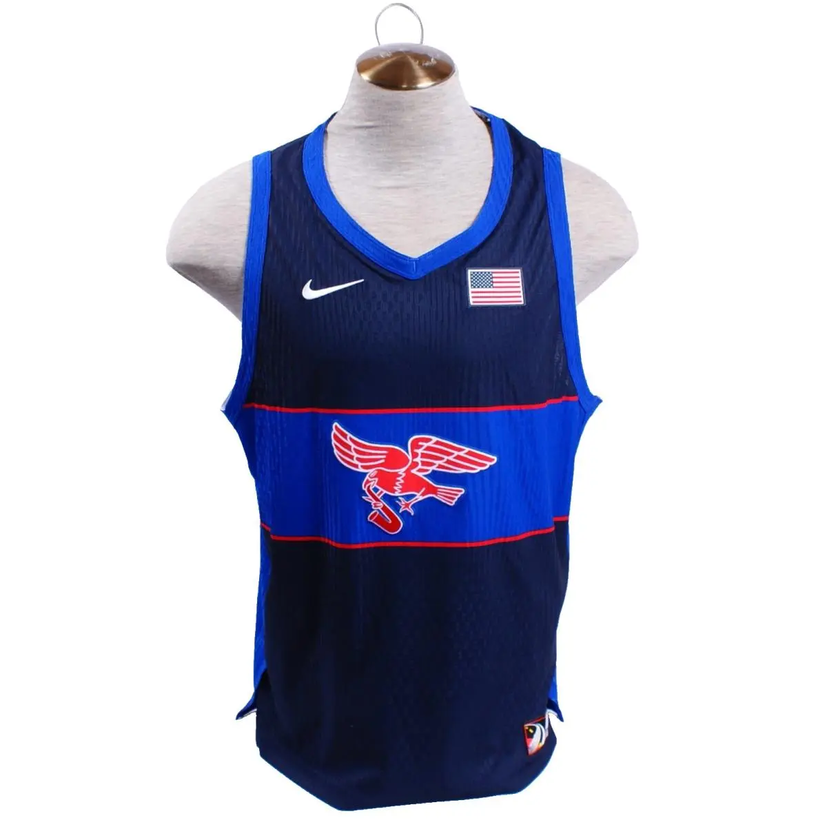 Nike Men`s Xxl Blue Team Usa Olympic Skateboarding Jersey FD6335-451