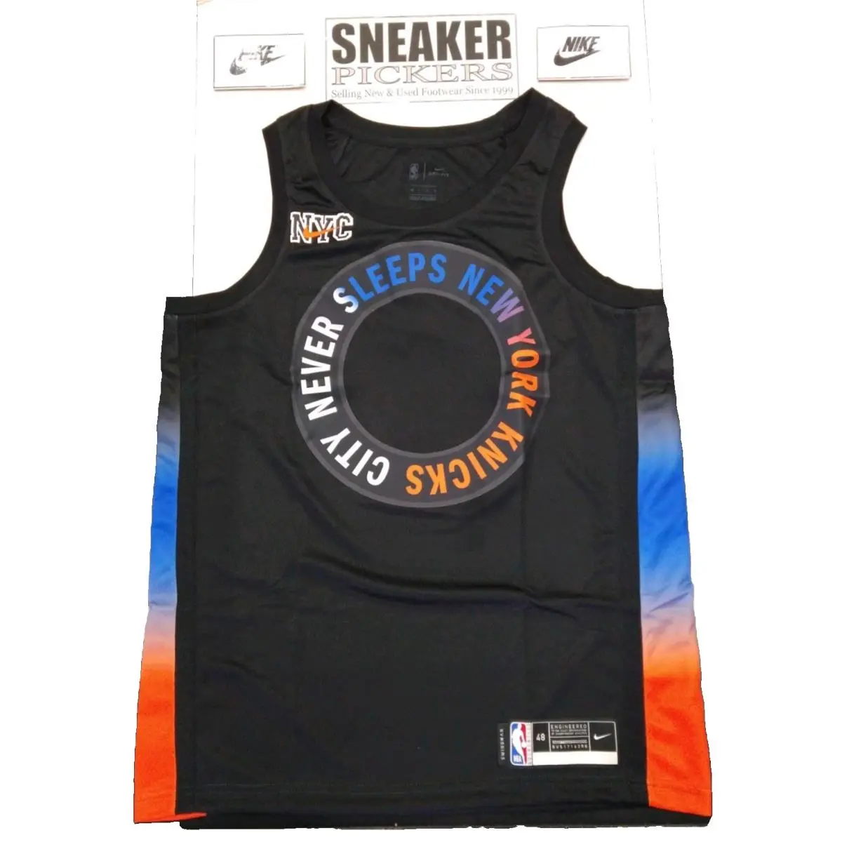 Nike Nba City Edition Blank Jersey - York Knicks - CN1750 010 - Size XL 52