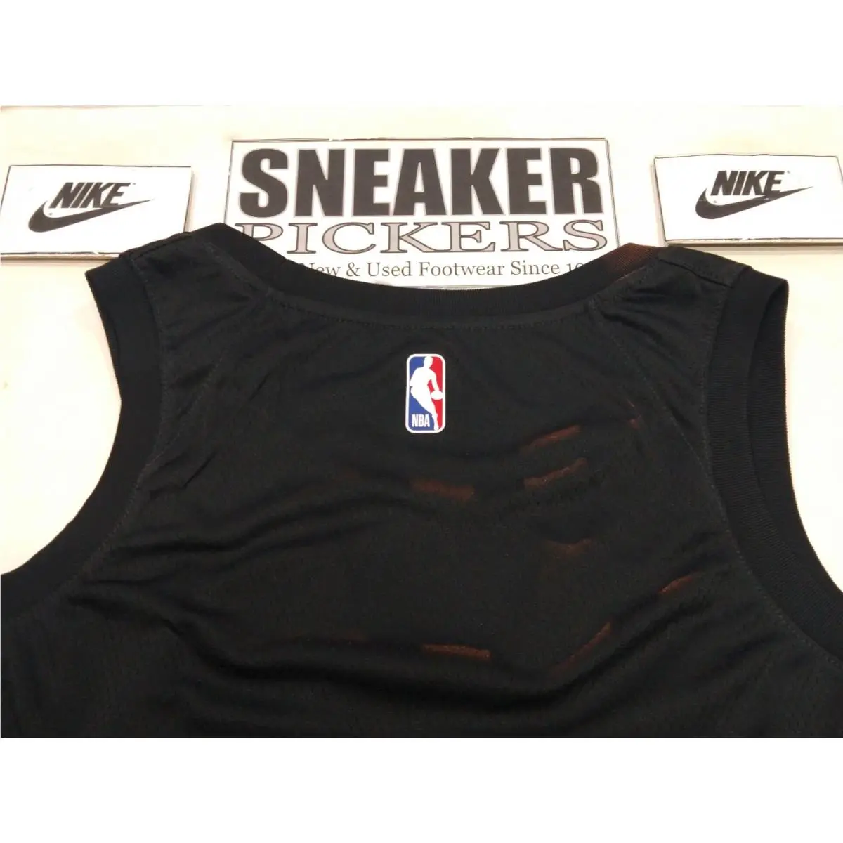 Nike clothing - Nike NBA City Edition Blank Jersey - Black (UPC: 194499887799) 9