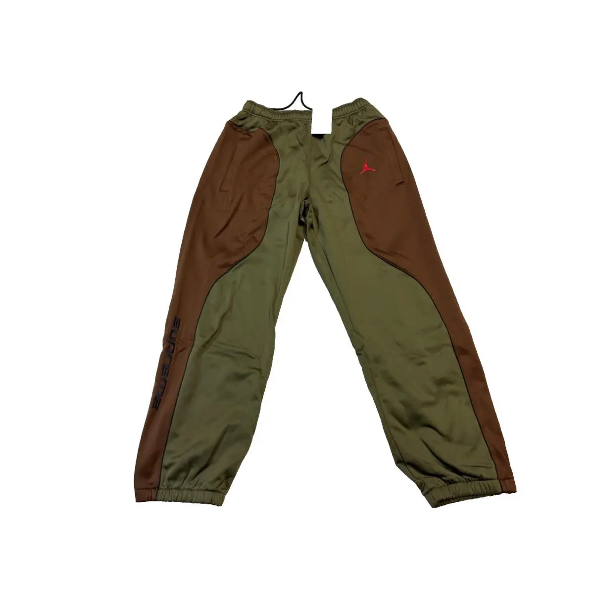 Supreme x Nike Air Jordan Polyester Green/brown Size Medium Pants HF0832 395