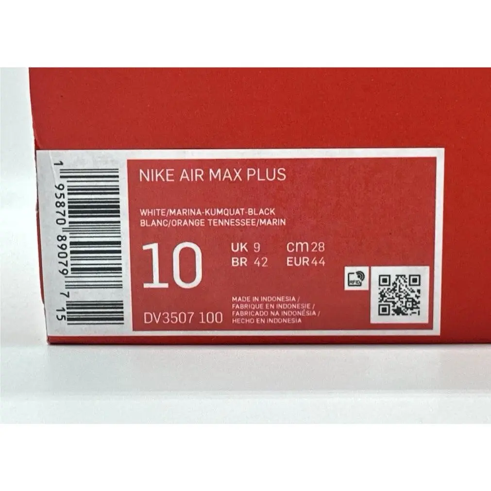 Nike shoes - Nike Air Max Plus - Air Max Plus - DV3507-100 - White / Marina / Kumquat / Black (UPC: 195870890797) 8