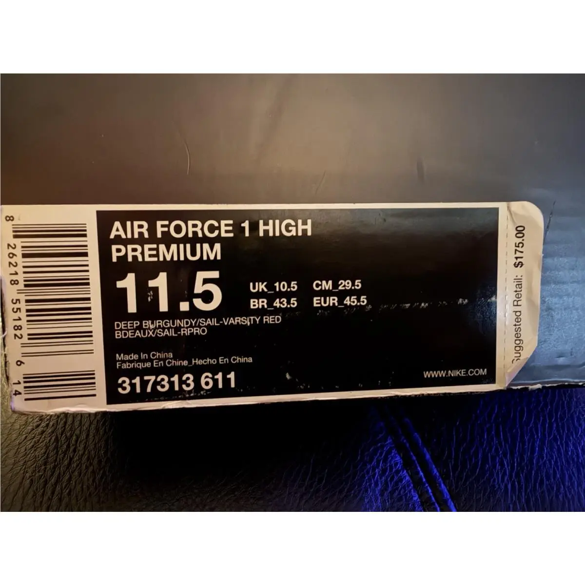 Nike shoes - Nike Air Force 1 - Air Force - 317313611 - Burgandy 11