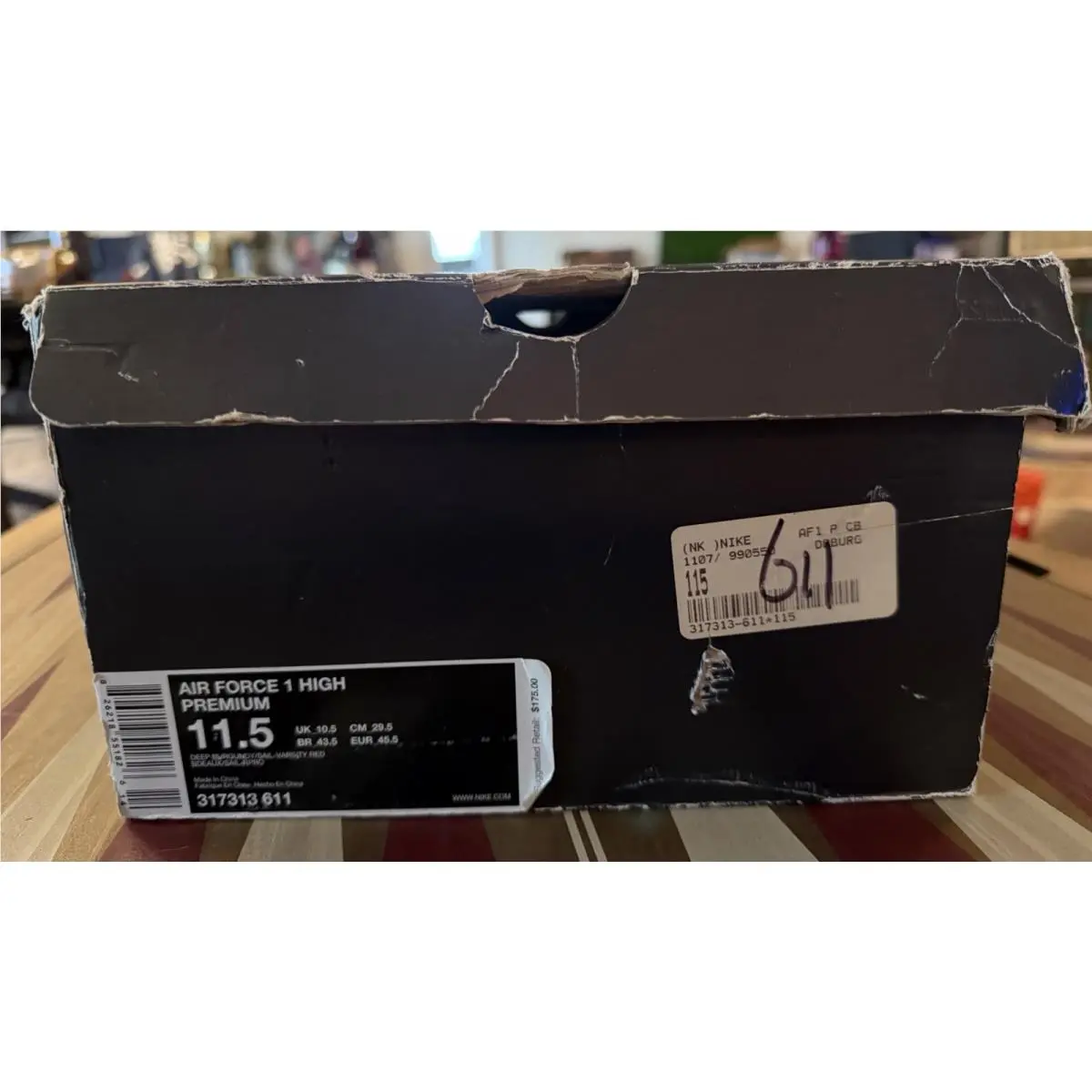 Nike shoes - Nike Air Force 1 - Air Force - 317313611 - Burgandy 12