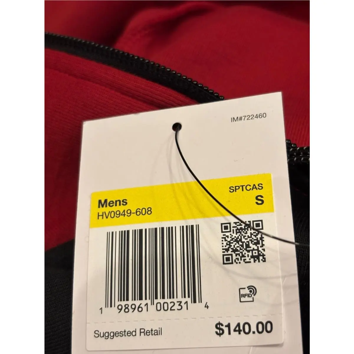 Nike clothing - Tough Red / Black (UPC: 198961002314) 2