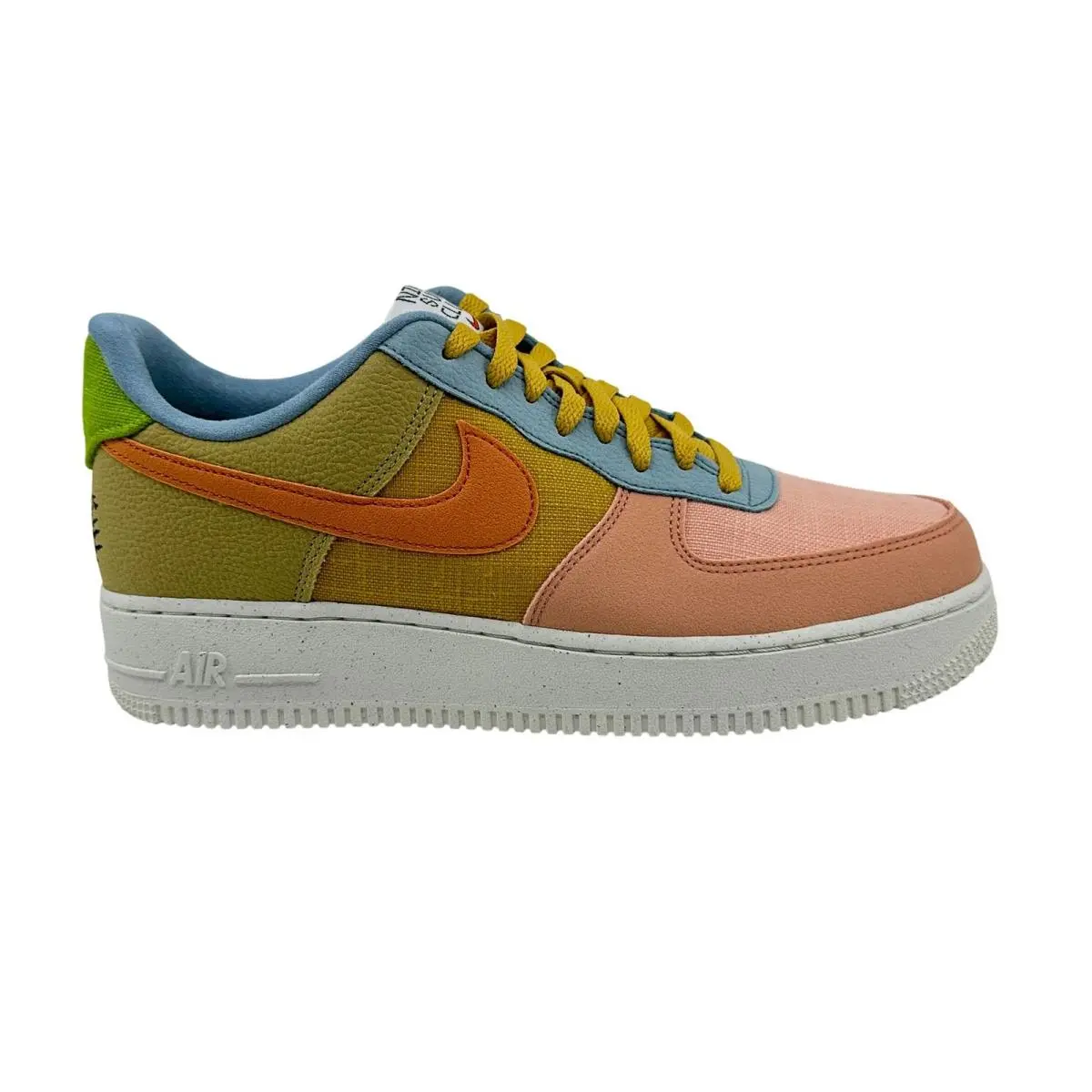 Nike Air Force 1 `07 LV8 Sanded Gold Hot Curry Mens Size 9.5 Athletic Sneaker