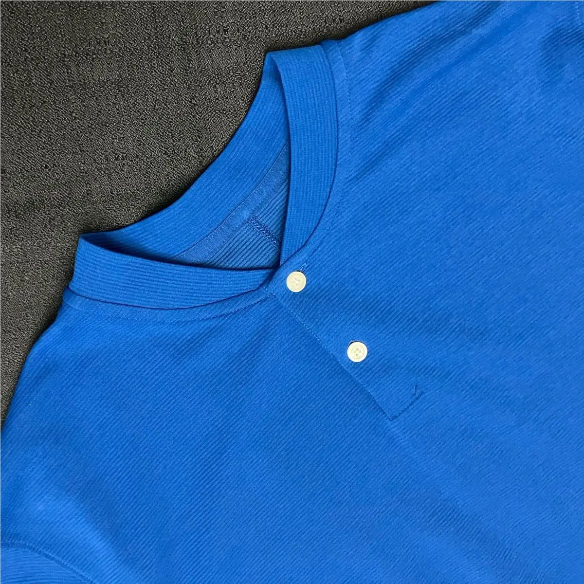 Nike clothing - TW Tiger Woods AeroReact Mock Blade Polo - Game Royal Blue Black 0