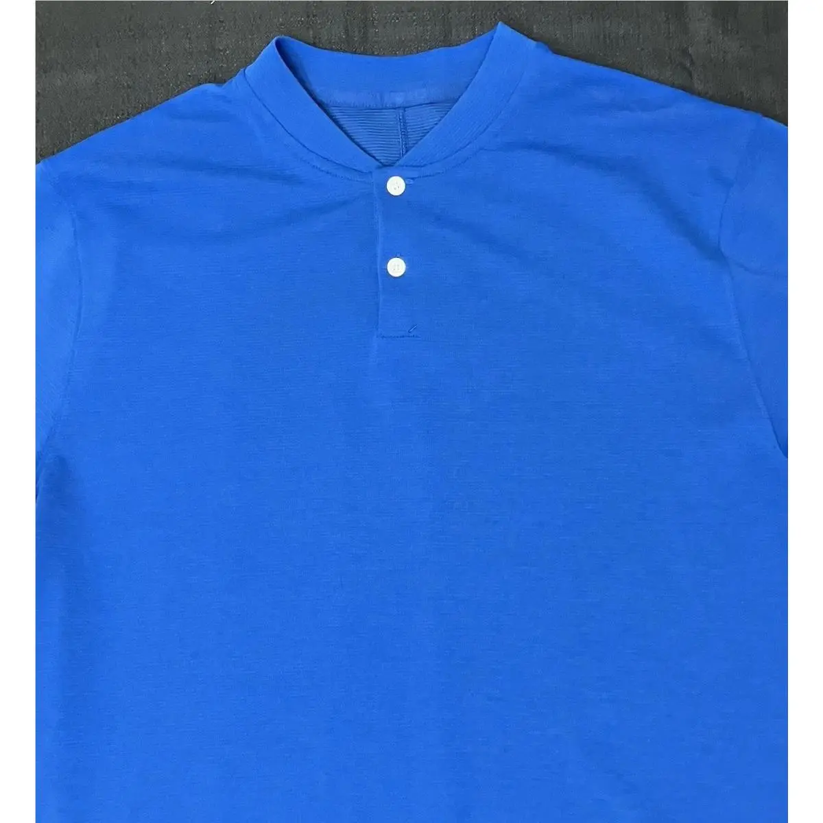 Nike clothing - TW Tiger Woods AeroReact Mock Blade Polo - Game Royal Blue Black 4