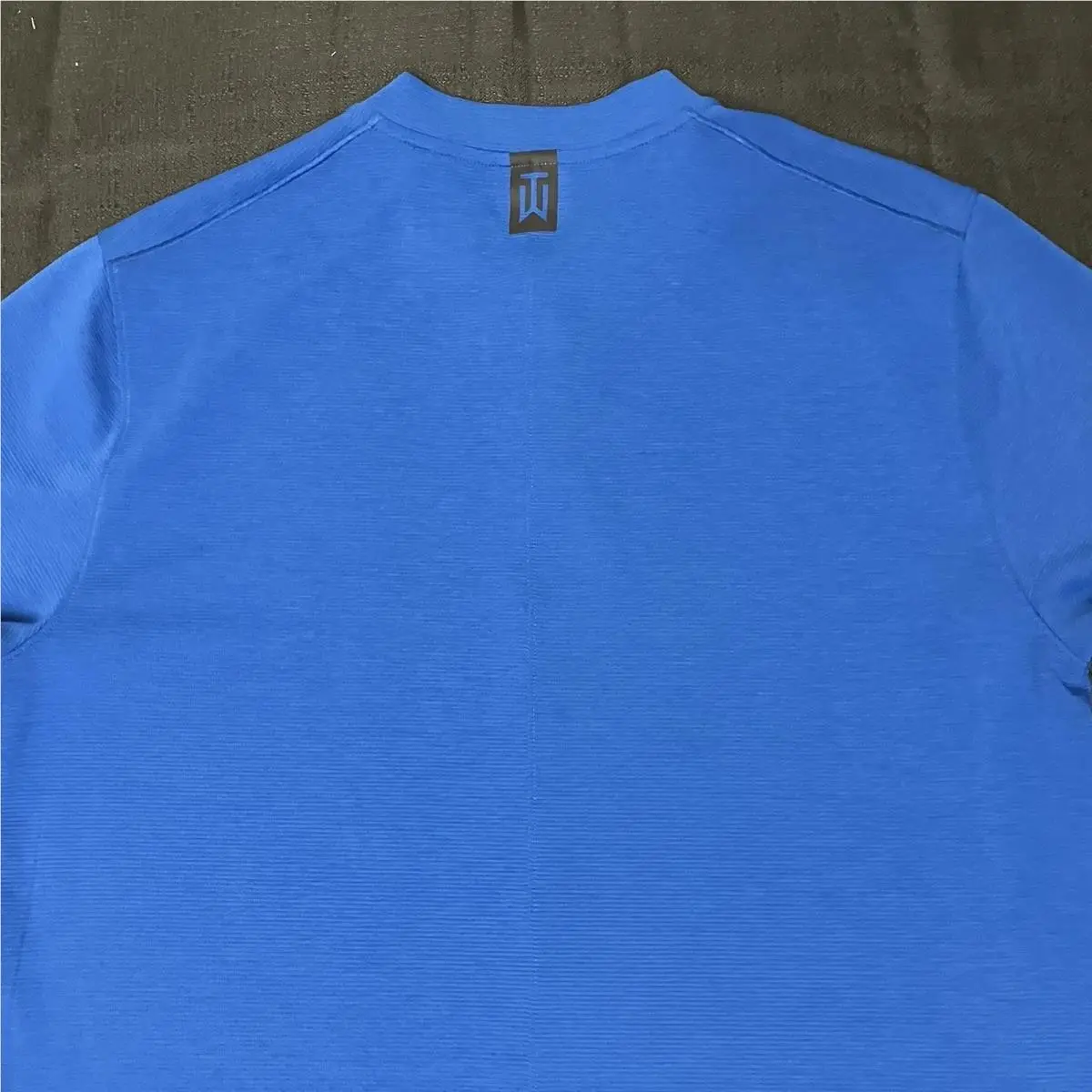 Nike clothing - TW Tiger Woods AeroReact Mock Blade Polo - Game Royal Blue Black 7