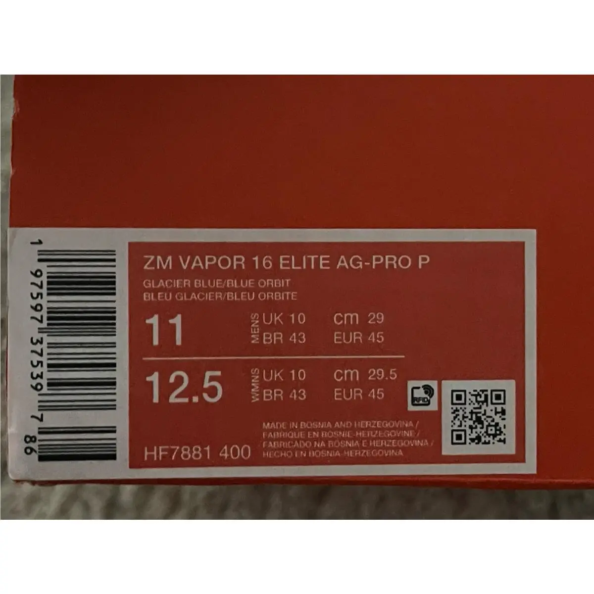 Nike shoes - Zoom Mercurial Vapor 16 Elite AG-Pro - HF7881-400 - Blue (UPC: 0197597375397) 4