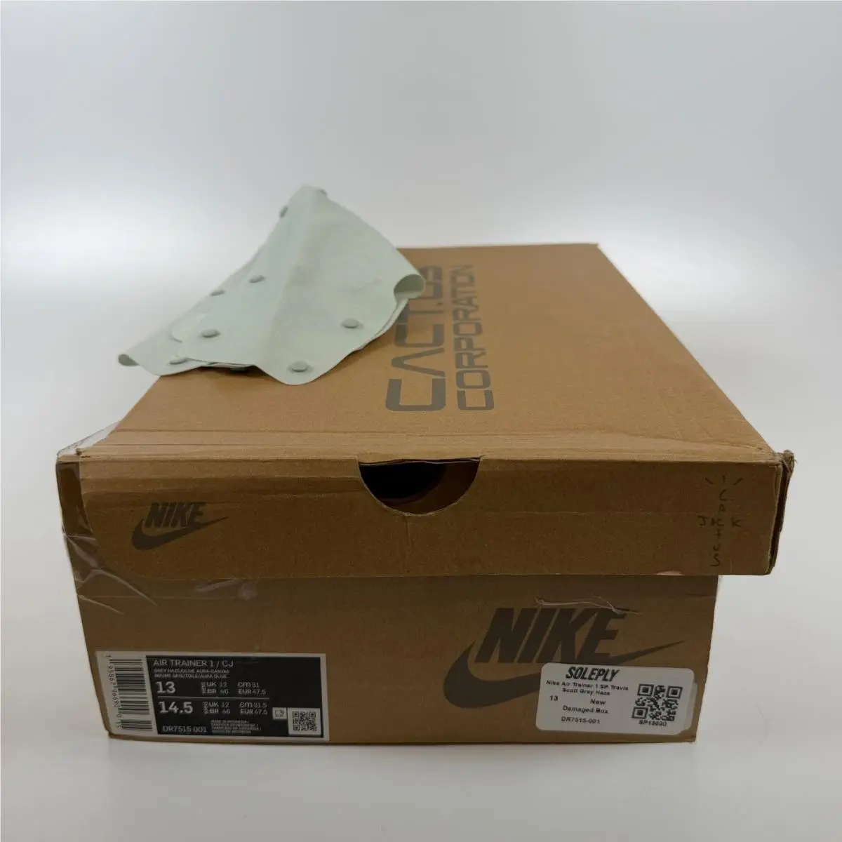 Nike shoes - Nike Air Trainer 1 SP Travis Scott Grey Haze - Gray 6