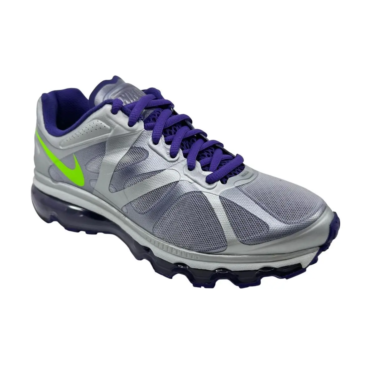 Nike shoes - Nike Air Max+ 2012 - Air - 487679 035 - Silver, Manufacturer: Metallic Silver Green Purple (UPC: 884497528052) 0