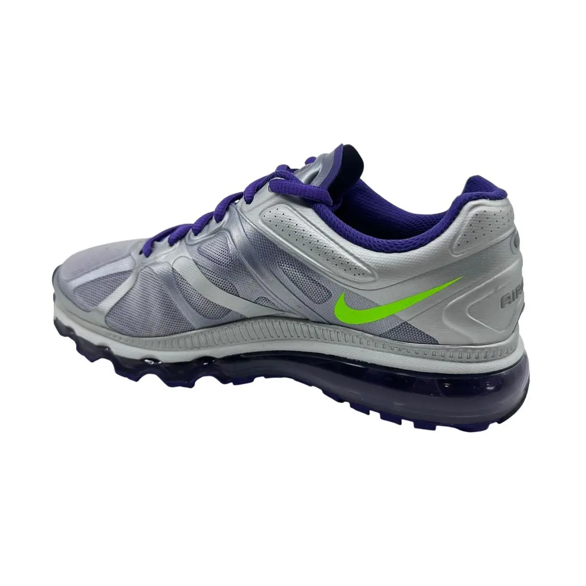 Nike shoes - Nike Air Max+ 2012 - Air - 487679 035 - Silver, Manufacturer: Metallic Silver Green Purple (UPC: 884497528052) 1