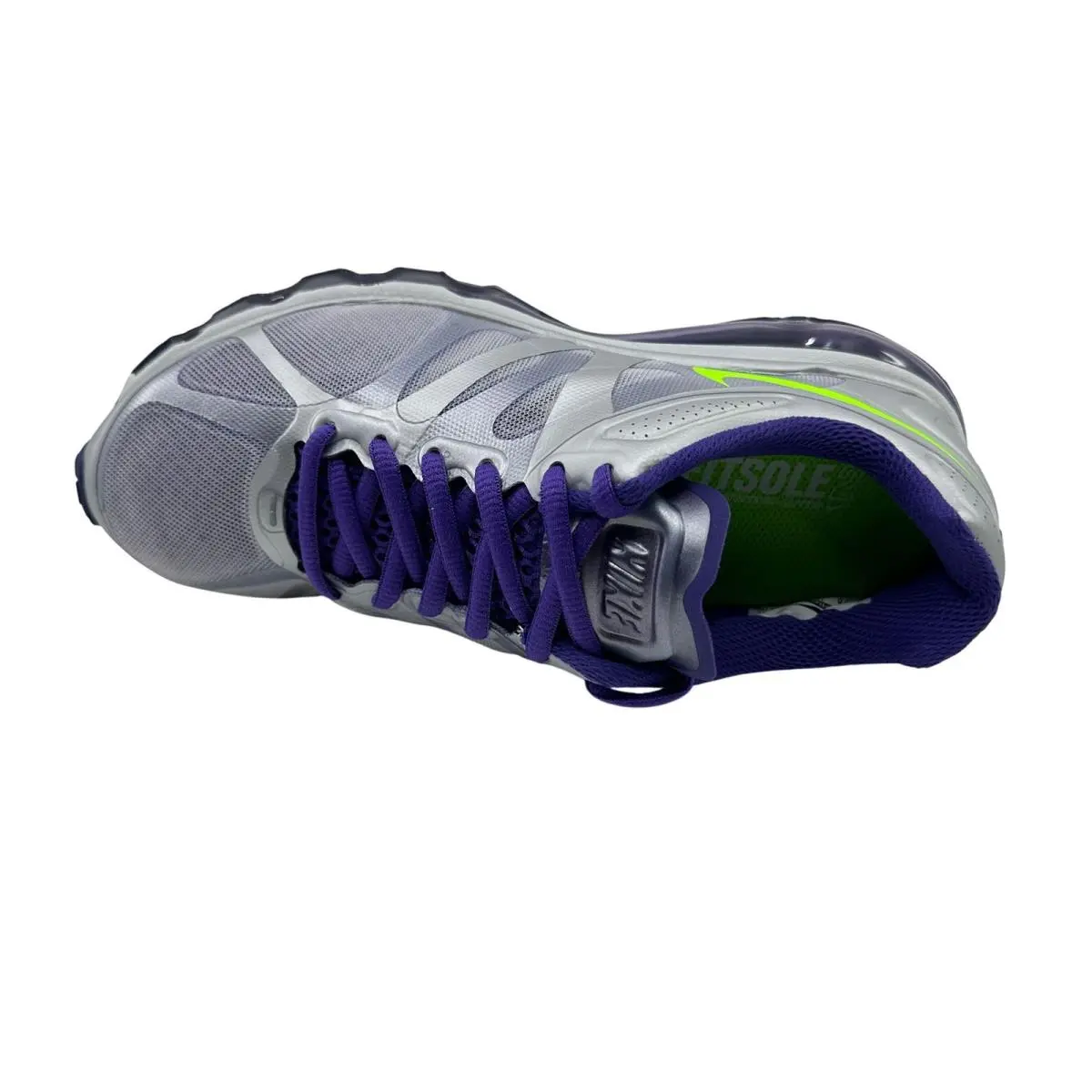 Nike shoes - Nike Air Max+ 2012 - Air - 487679 035 - Silver, Manufacturer: Metallic Silver Green Purple (UPC: 884497528052) 2