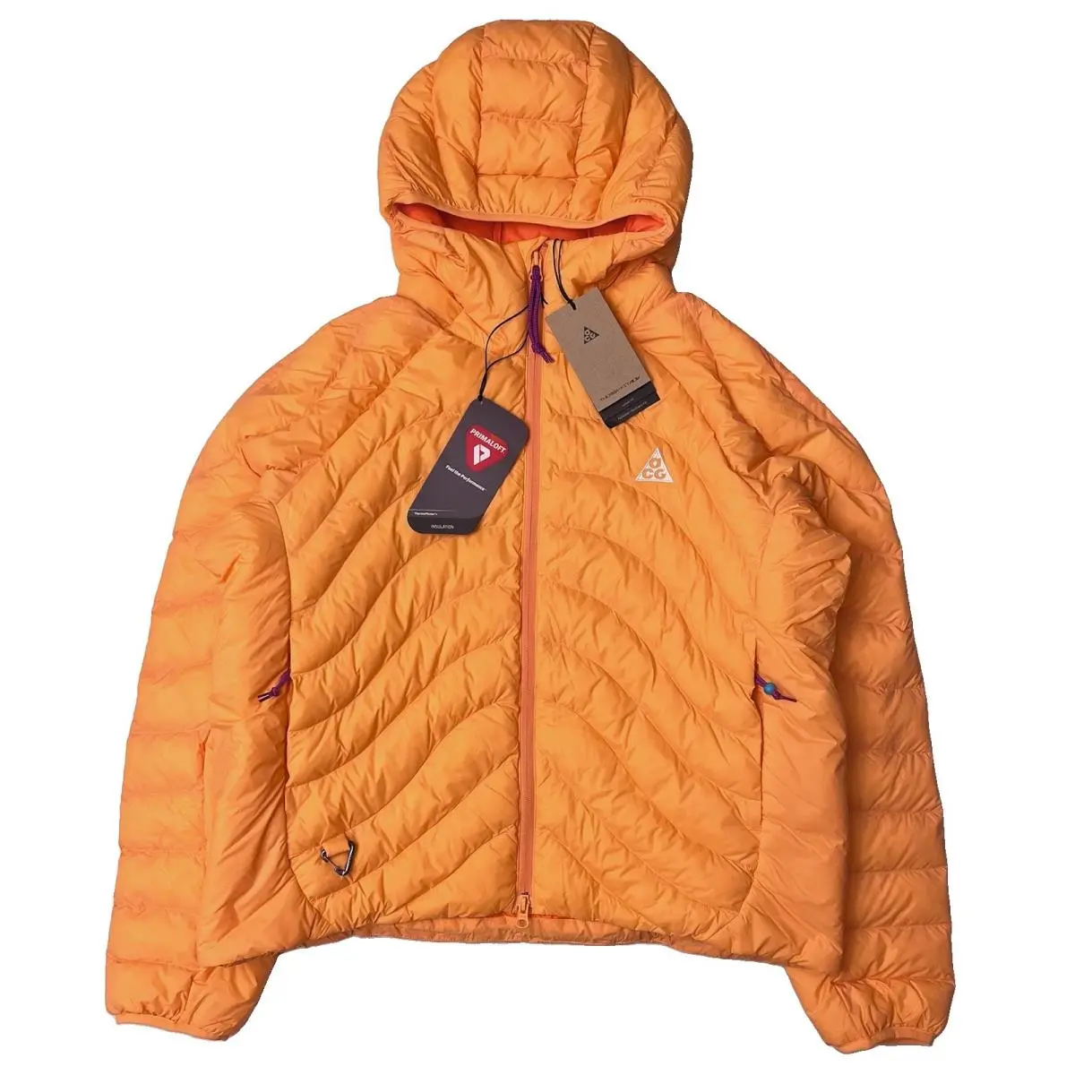 Nike Acg Lava Flow Primaloft Therma-fit Jacket HM9963-833 Orange Women`s Large
