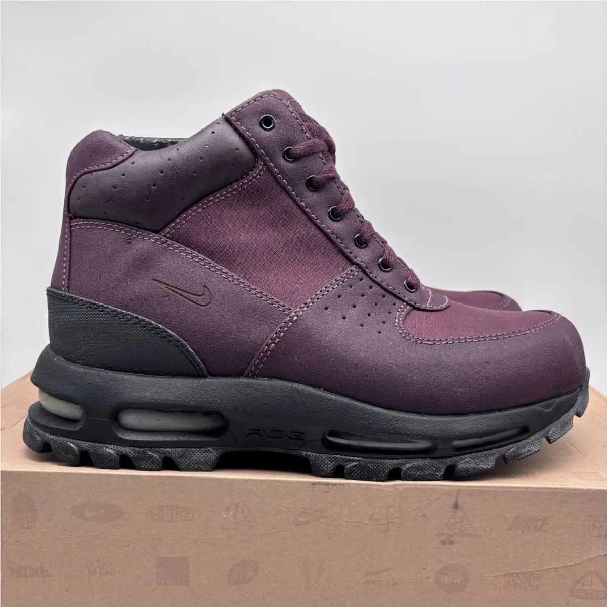 Nike Air Max Goadome TT Deep Burgundy Athletic Boot US Size 9 Men`s 429744-600