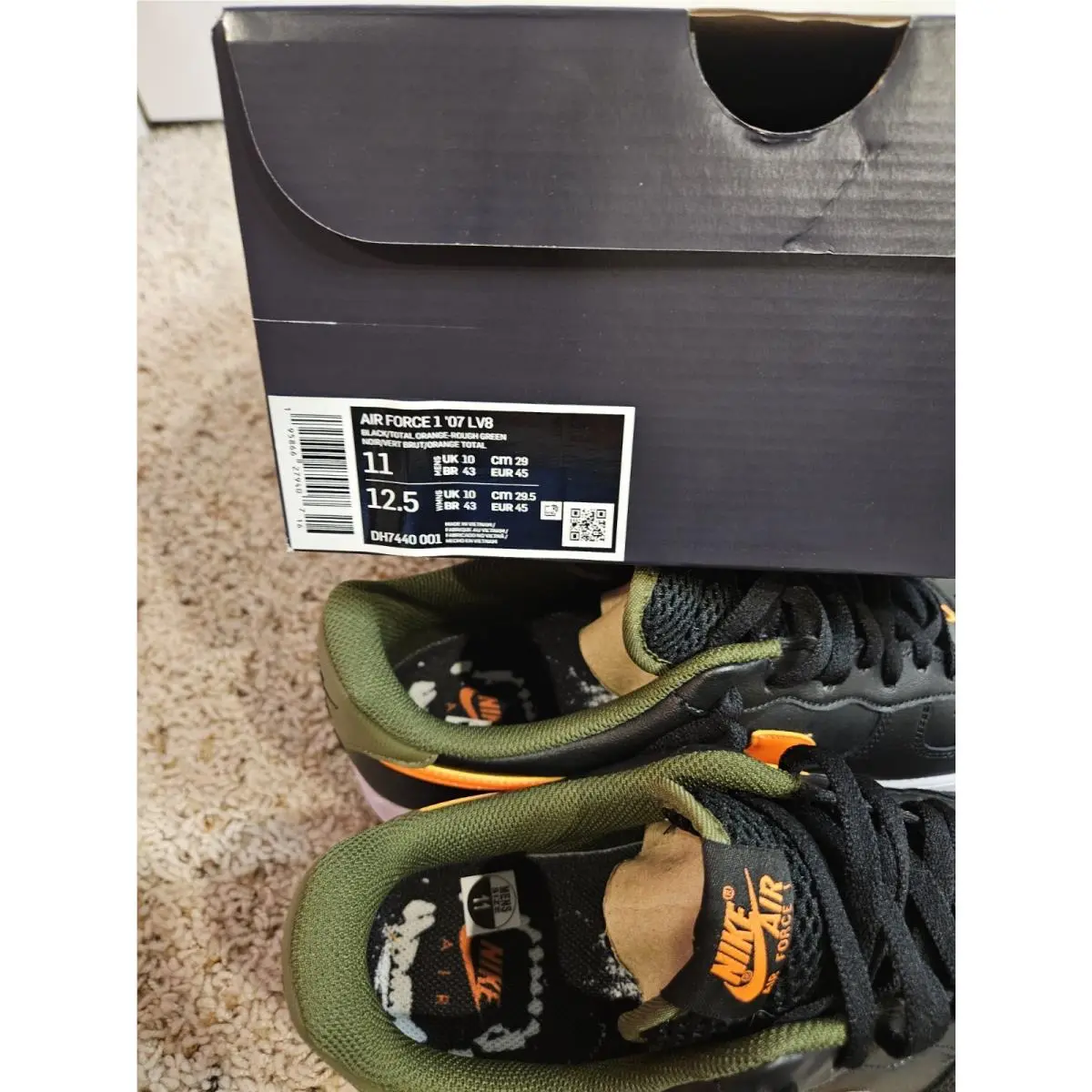 Nike shoes - Nike Air Force 1 `07 LV8 - DH7440-001 - Black (UPC: 195866279483) 7