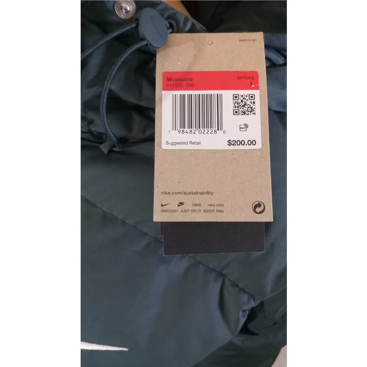 Nike clothing - IH1005-390 - IH1005-390 - Greenish Black (UPC: 198482022280) 4