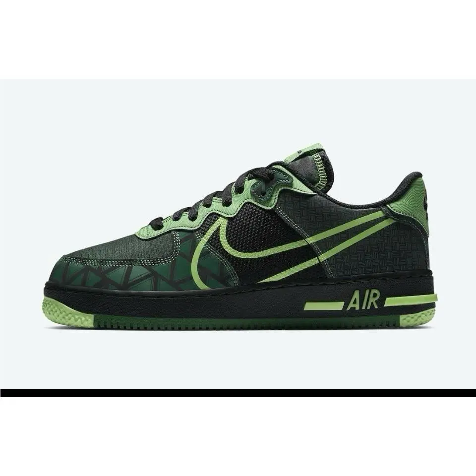 Nike shoes - Nike Air Force 1 - Air Force - CW3918001 - Black/Green 2