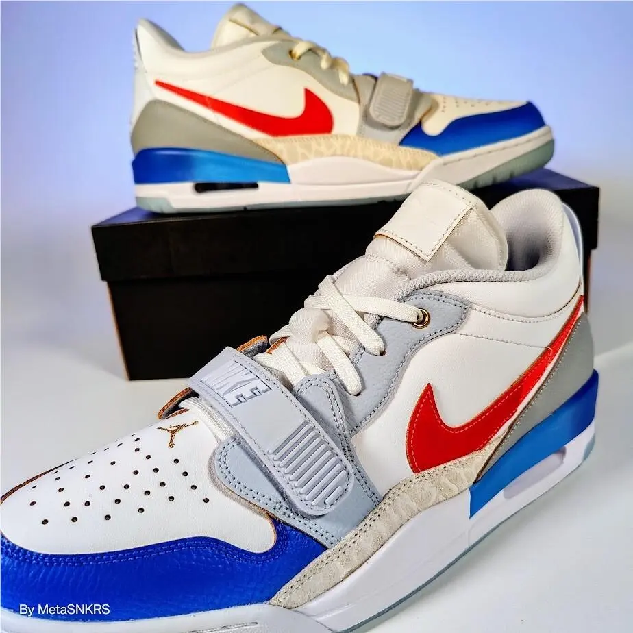 Nike shoes - Jordan Legacy 312 - Legacy - FN8902-161 - White/White/Game Royal/University Red 3